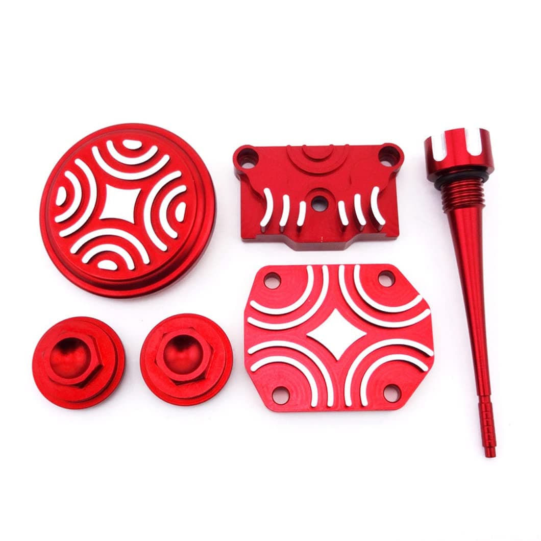 XLYZE Red Engine Dress Up Kit Tappet Cover for Chinese 50cc 90cc 110cc 125cc ATV Quad Dirt Pit Bike