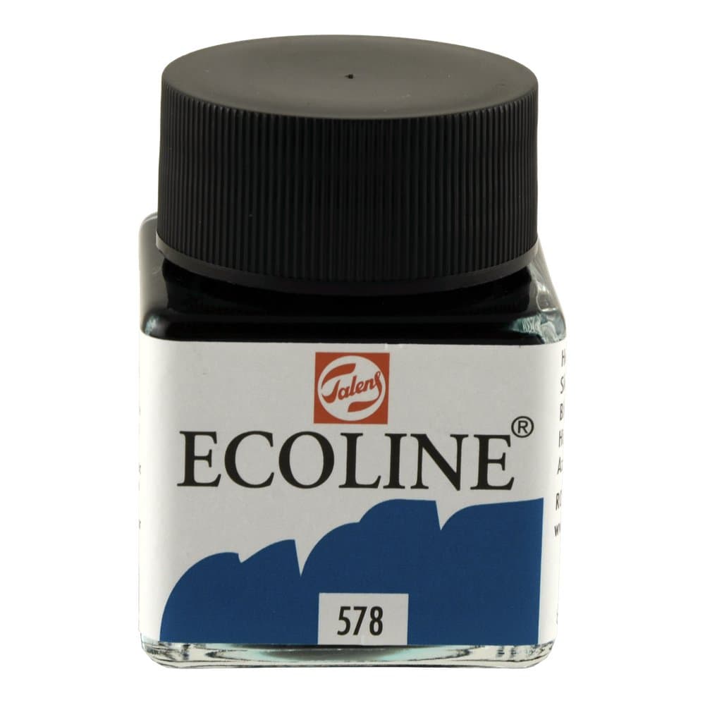 Ecoline Talens Liquid Watercolor 30Ml Sky Blue Cyan (11255780)