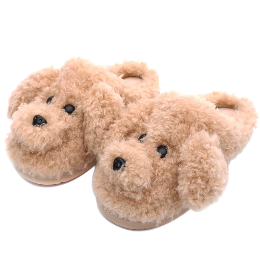 AliwendyWomen's Cute Animal Slippers - Warm Memory Foam Soft Fleece Plush House Slippers for Indoor & Outdoor