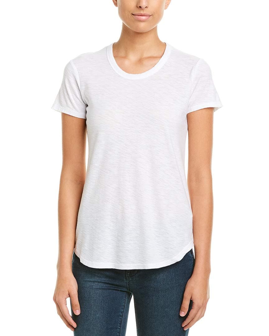 James Perse Women's Sheer Slub Crewneck Tee