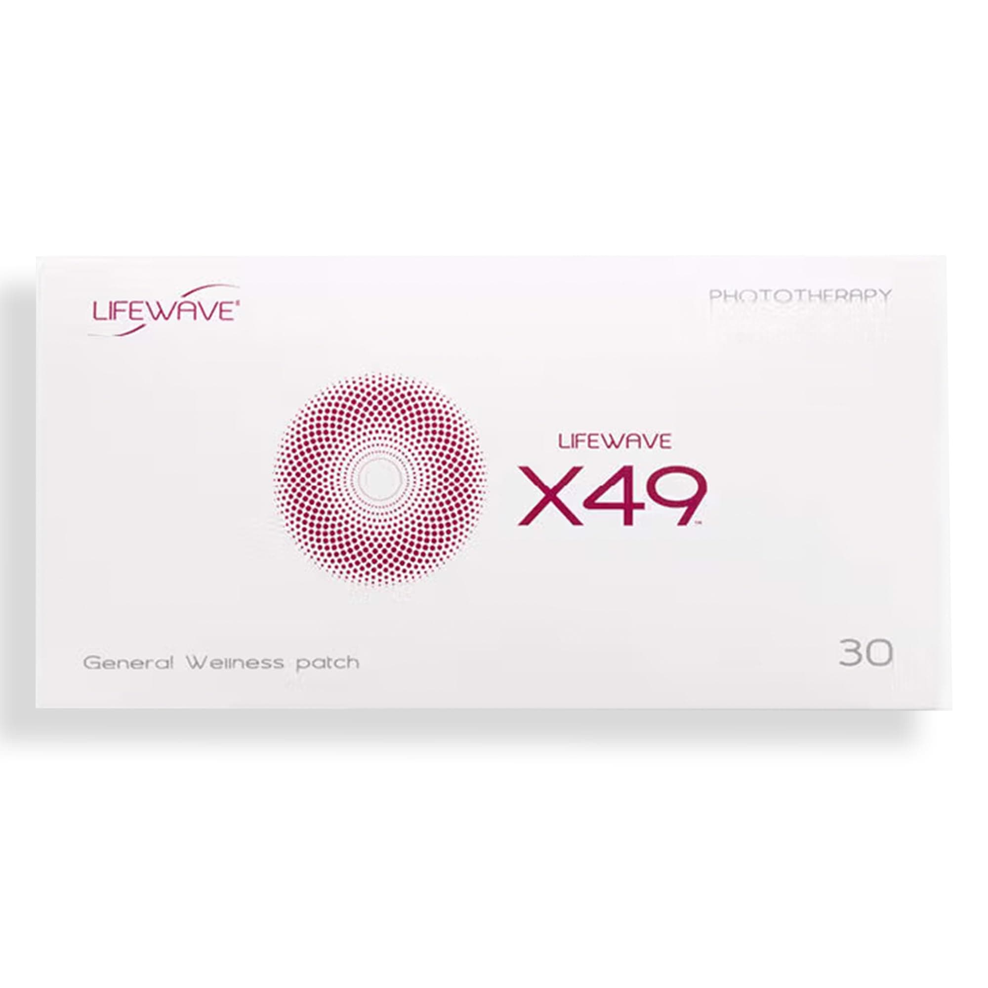 LifeWave X49 Patches - Promotes Performance, Strength & Stamina - Supports Maintaining a Healthy Weight Through Diet and Exercise Programs - No or Stimulants - Non-Transdermal - 30 Patches