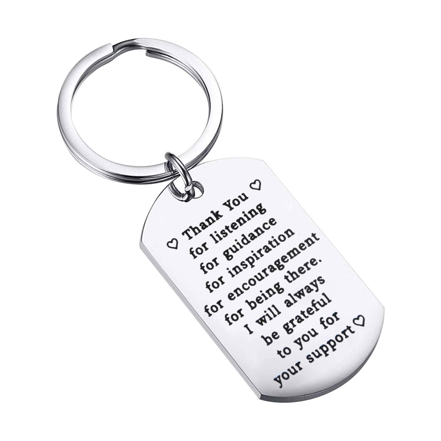 FUSTMWThank You Gift Appreciation Gift Thank You for Guidance Keychain Support Gifts