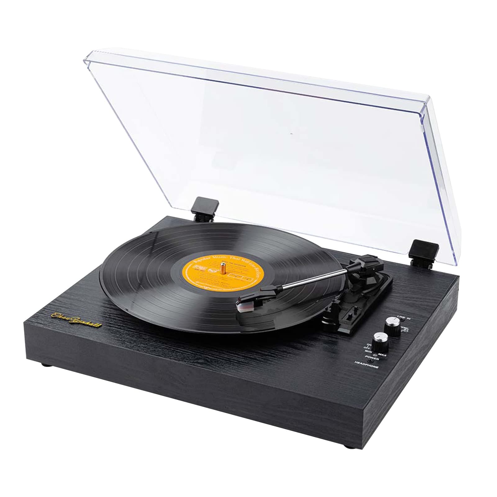 – Vinyl Records LP Turntable Retro Record Player Built-in Speakers Vintage Gramophone 3-Speed BT5.0 AUX-in Line-out RCA Output