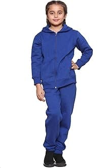 Boys Kids Tracksuit Set Hoodies Plain Tracksuit Hoodie with Jogger Sweatpants Sports Activewear Set Girls