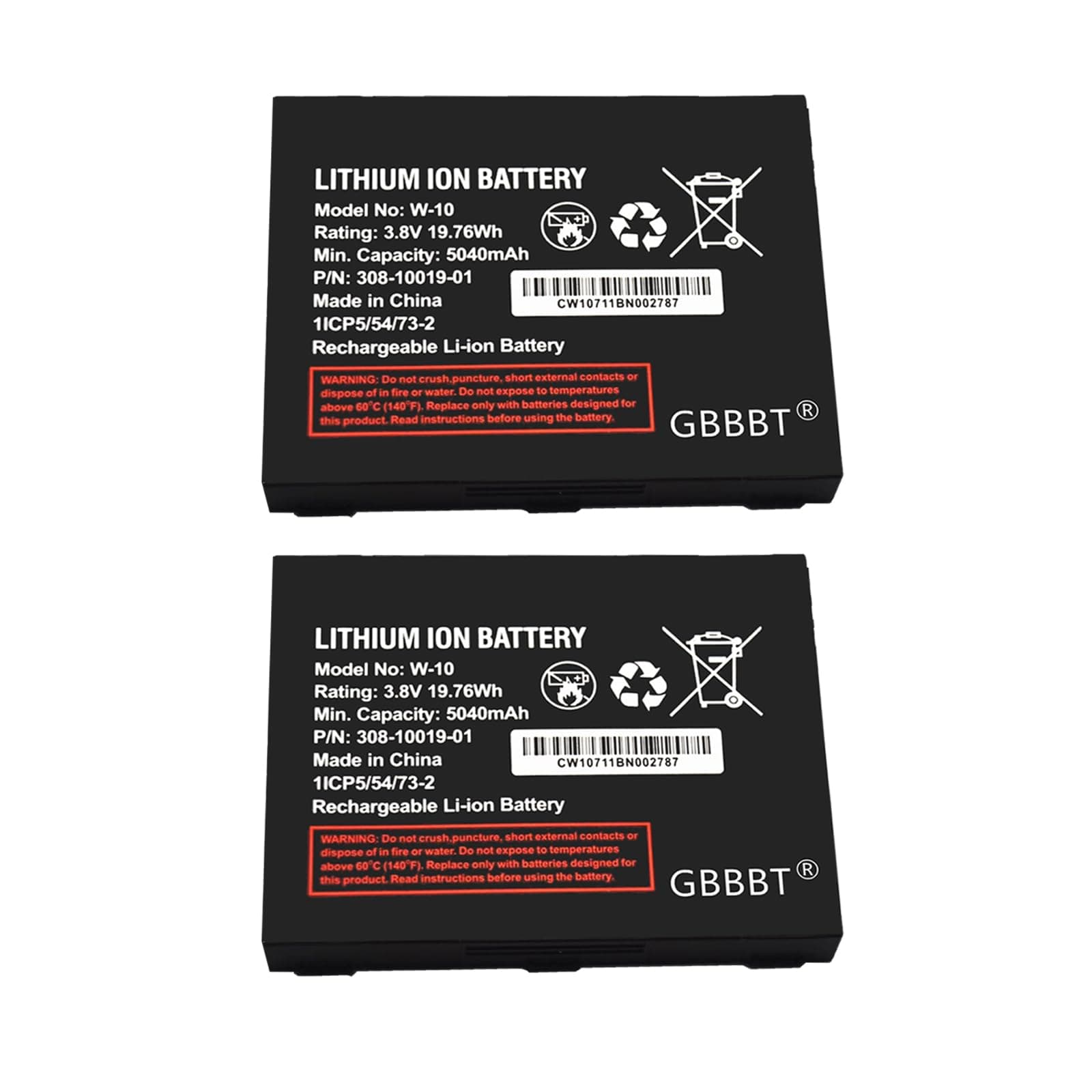 W-10 Battery, 5040mAh 3.8V Replacement Battery for Netgear MR1100 AT&T Nighthawk M1 LTE Mobile Hotspot Router Netgear 308-10019-01 W-10