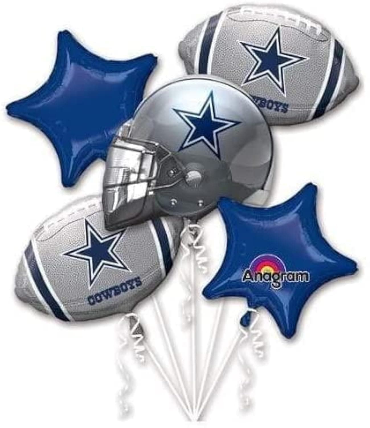 Dallas Cowboys Balloon Bouquet, Multicolored