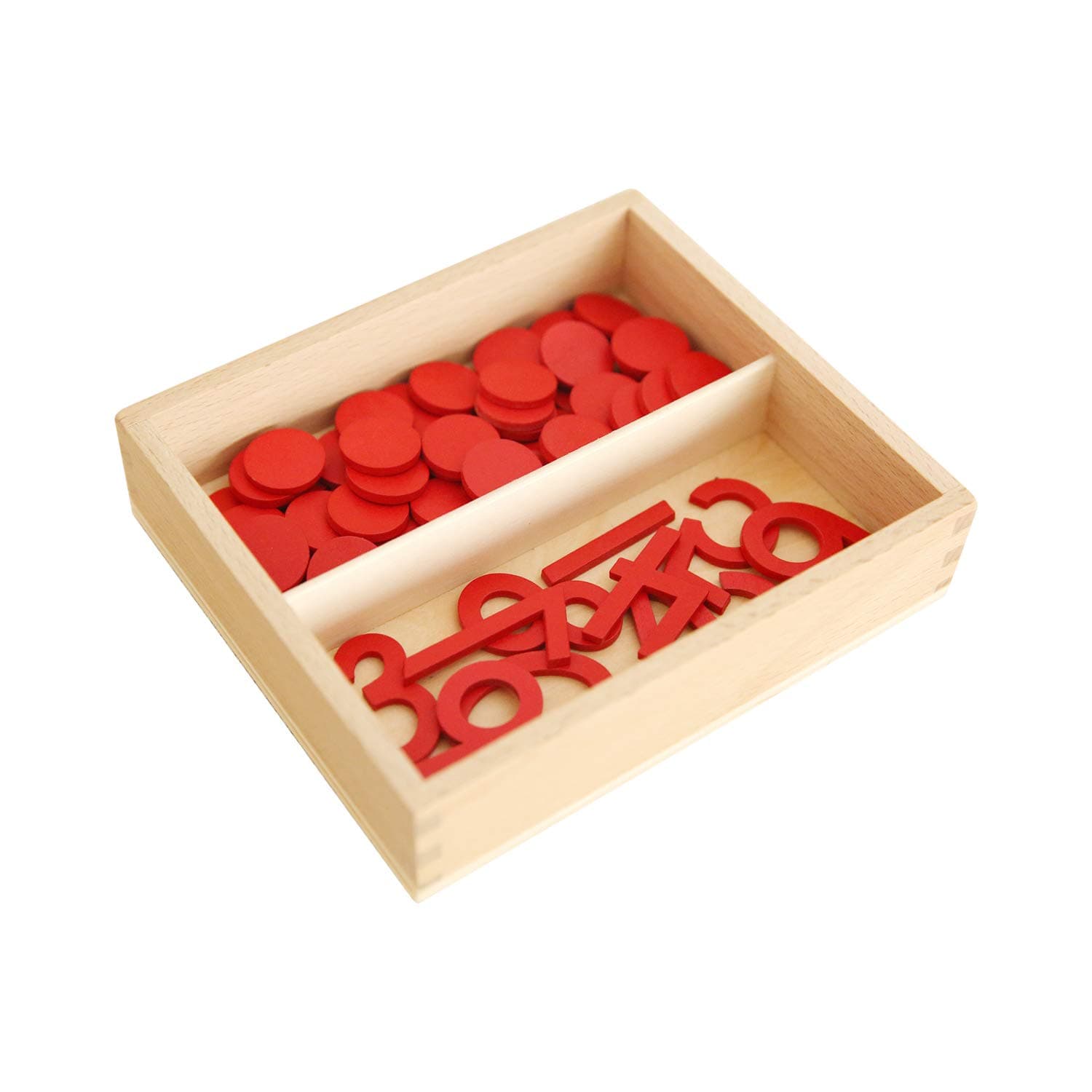 MONTESSORI OUTLETCut-Out Numeral and Counters (USA Print) for 3-6 Years Montessori Education at School and Home