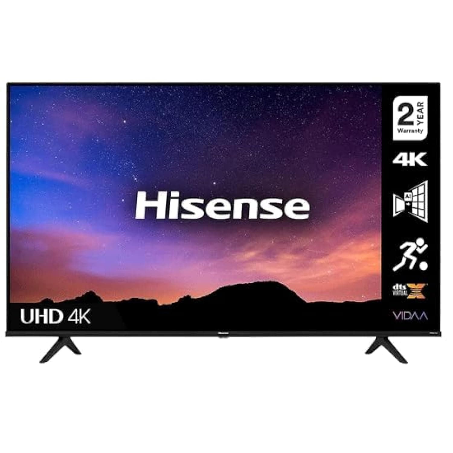 Hisense 4K UHD DLED Smart Television 43Inch (2023 Model) 43A61K
