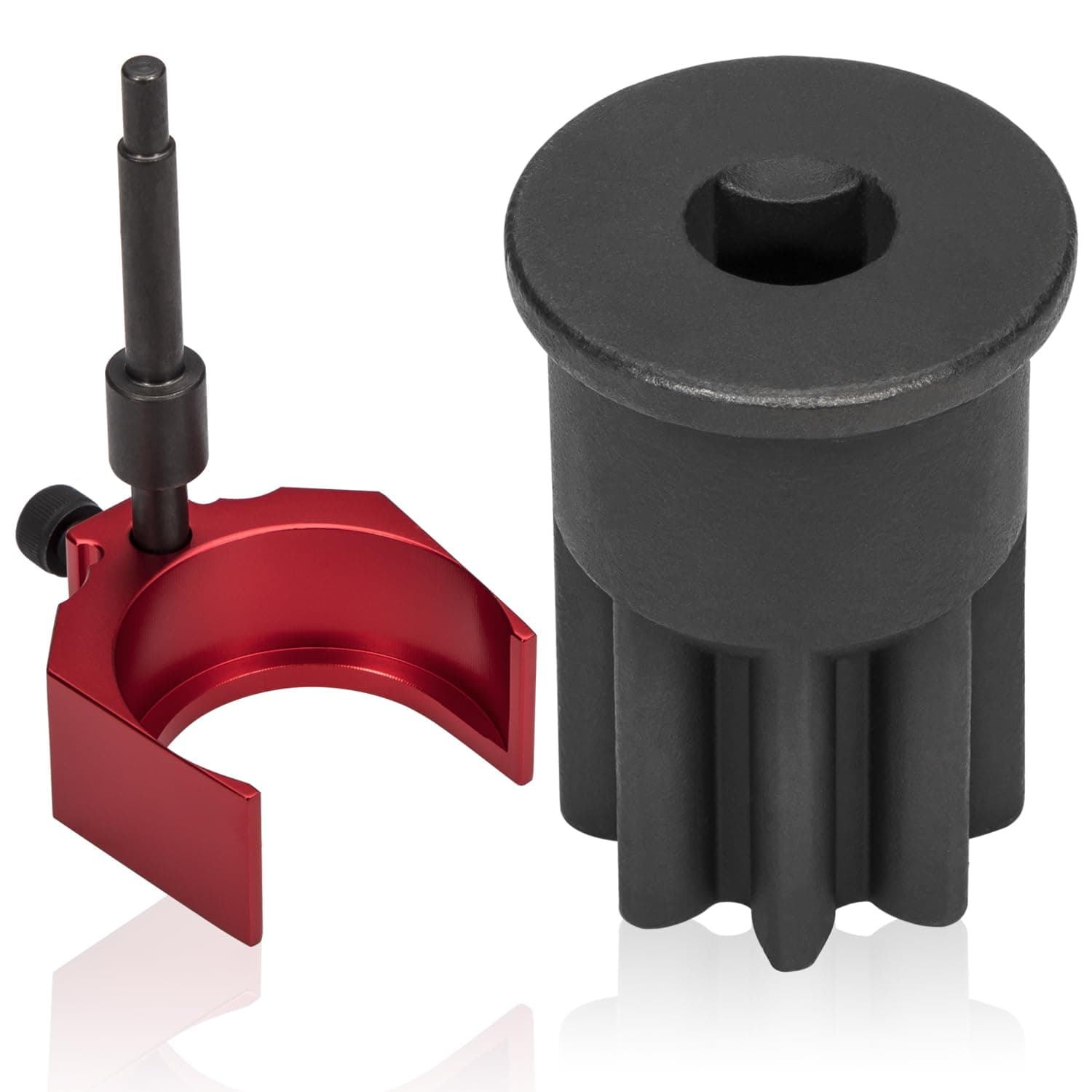 9U-7227 Injector Height Adjustment Gauge Tool & J-38587-A Engine Barring Socket Engine Turning Tool For CAT Caterpillar 3406E, C15, C16 (Set of 2)