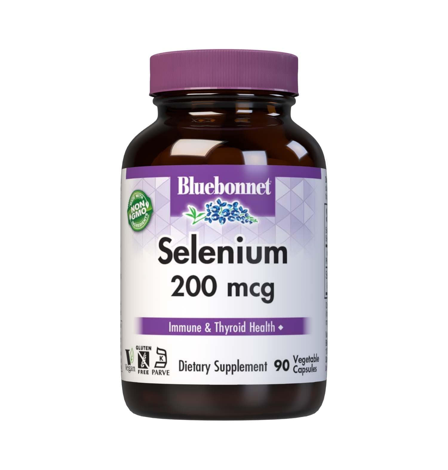 Selenium 200mcg Capsules (L-selenomethionine) - Potent Antioxidant Support - Amino Acid Complex Selenium Supplement for Women & Men - Vegan, Non-GMO, Gluten-Free - 90 Vegetable Capsules