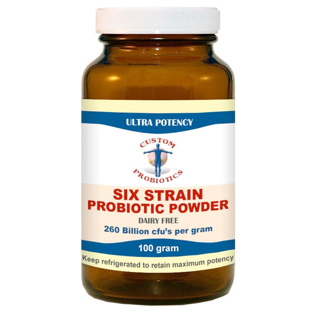 Custom Probiotics Six Strain Probiotic Powder (100 gram)