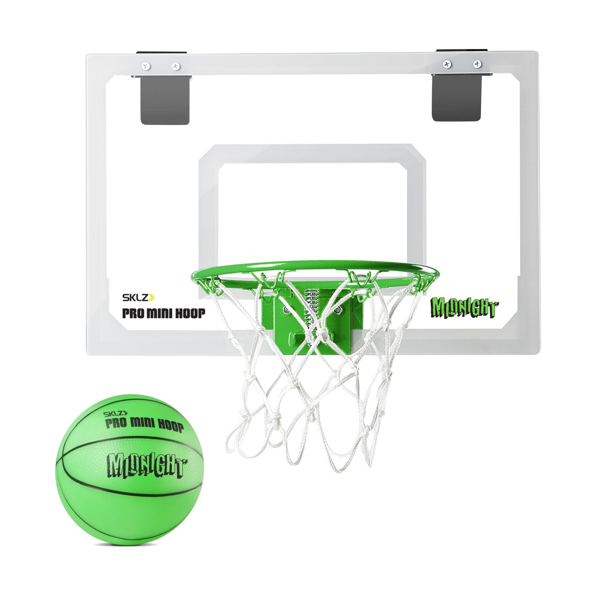 SKLZ Pro Mini Indoor Basketball Hoop - Over The Door – Portable - Great For Home, Dorms, Offices, and Gifts