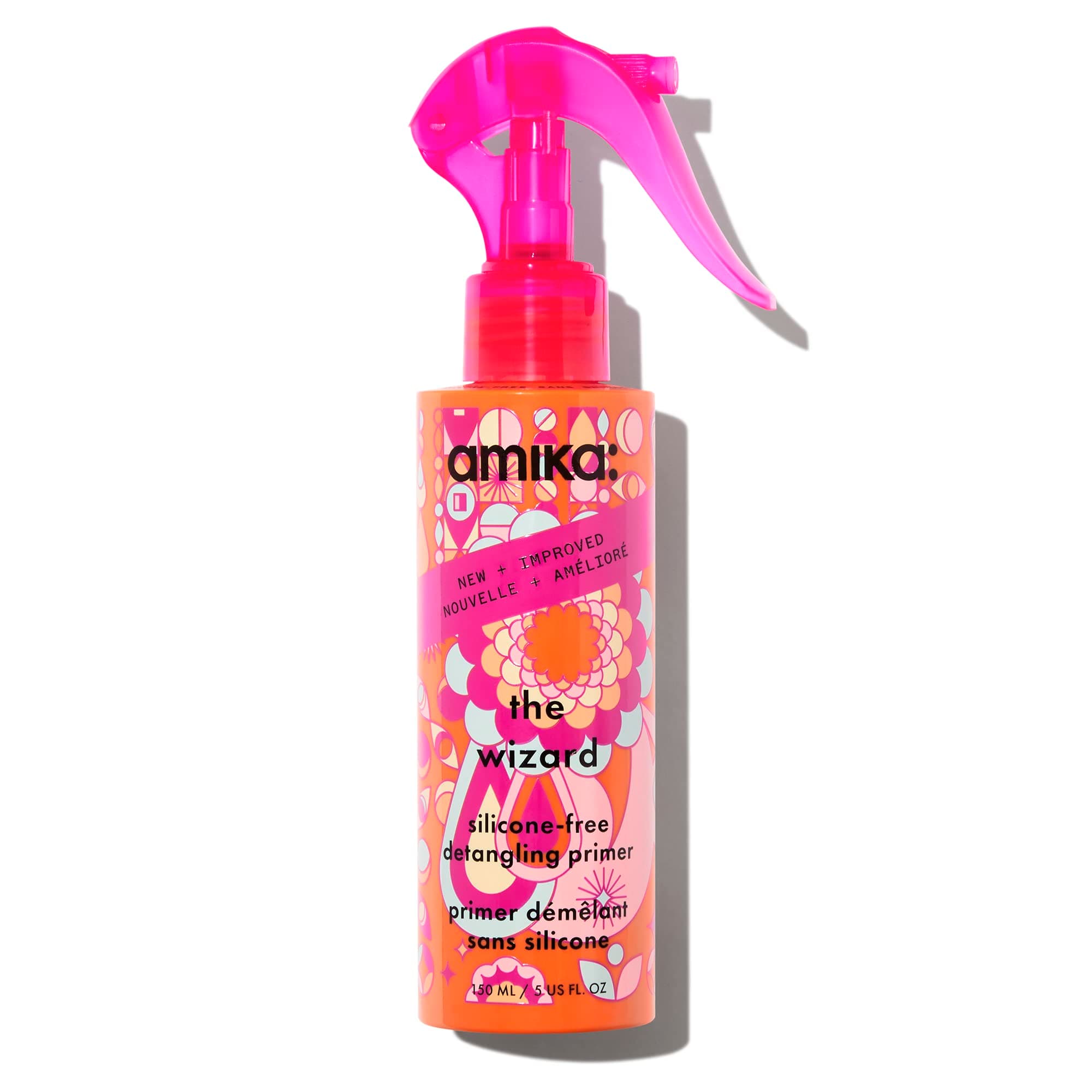 the wizard silicone-free detangling primer - all-in-one hair detangling spray + heat protection spray for hair - reduces frizz, hydrates + cuts blow dry time (150 ml)