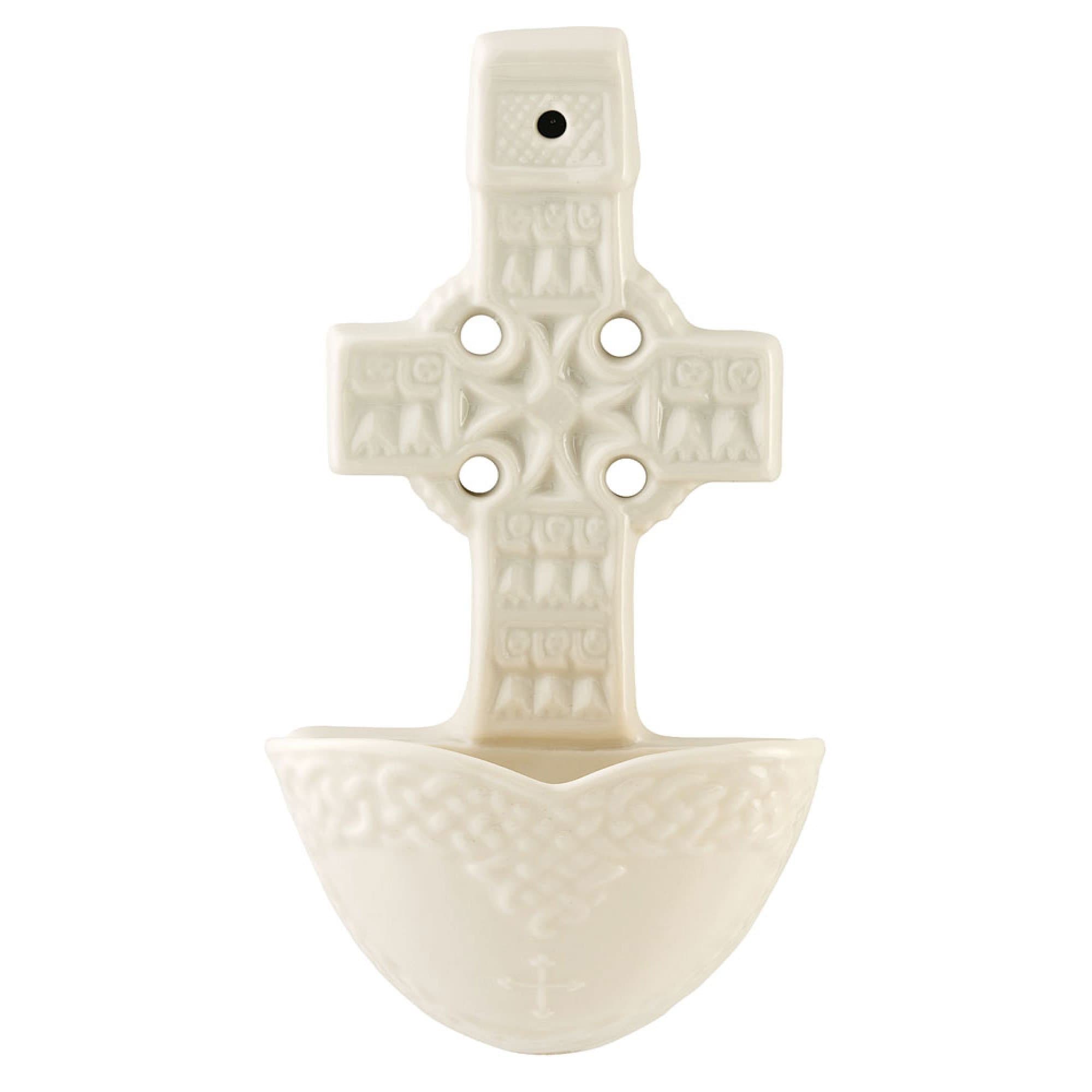 Belleek 0497 Celtic Cross Water Font