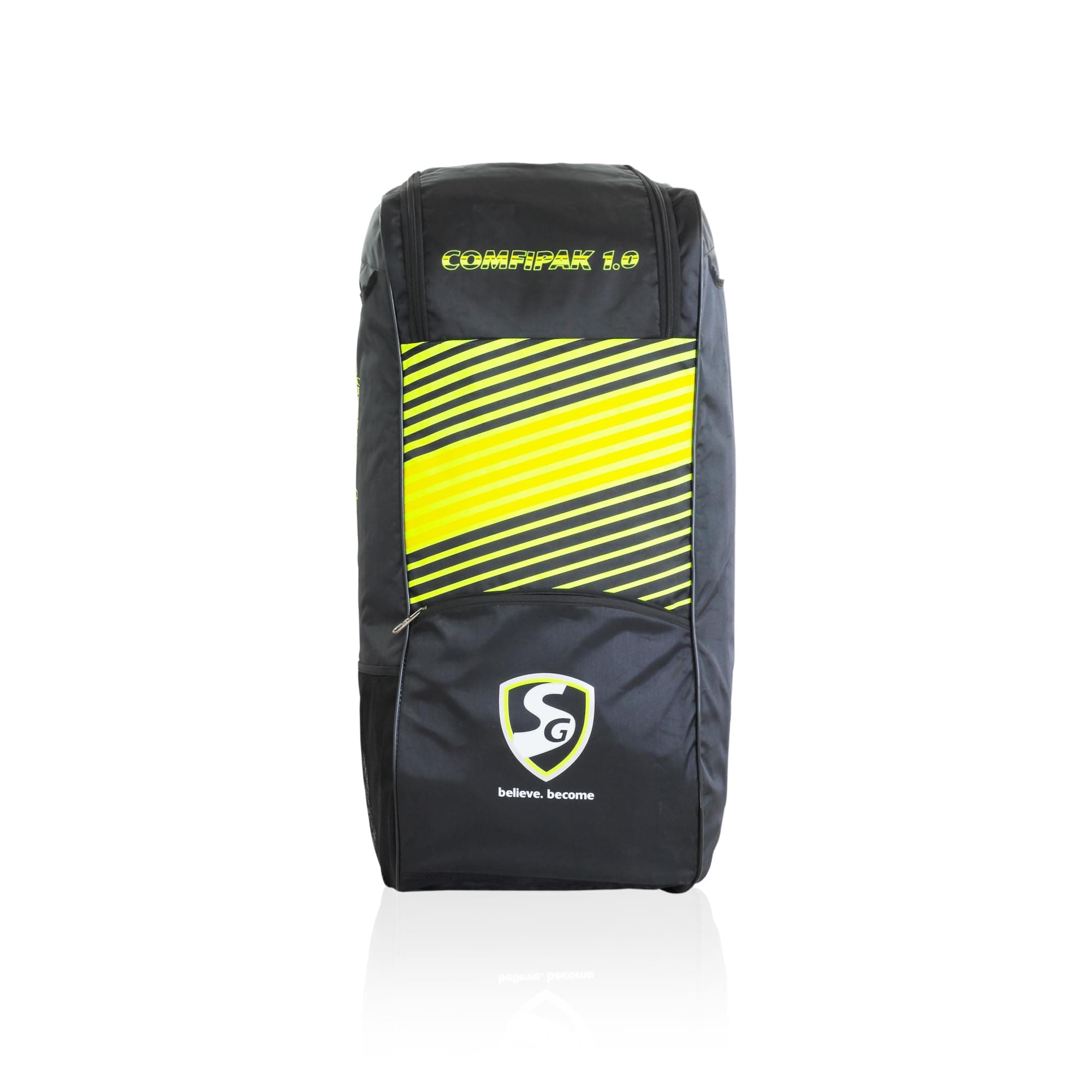 SG Cricket Kit Bag COMFIPAK 1.0 Duffle Black/F Yellow