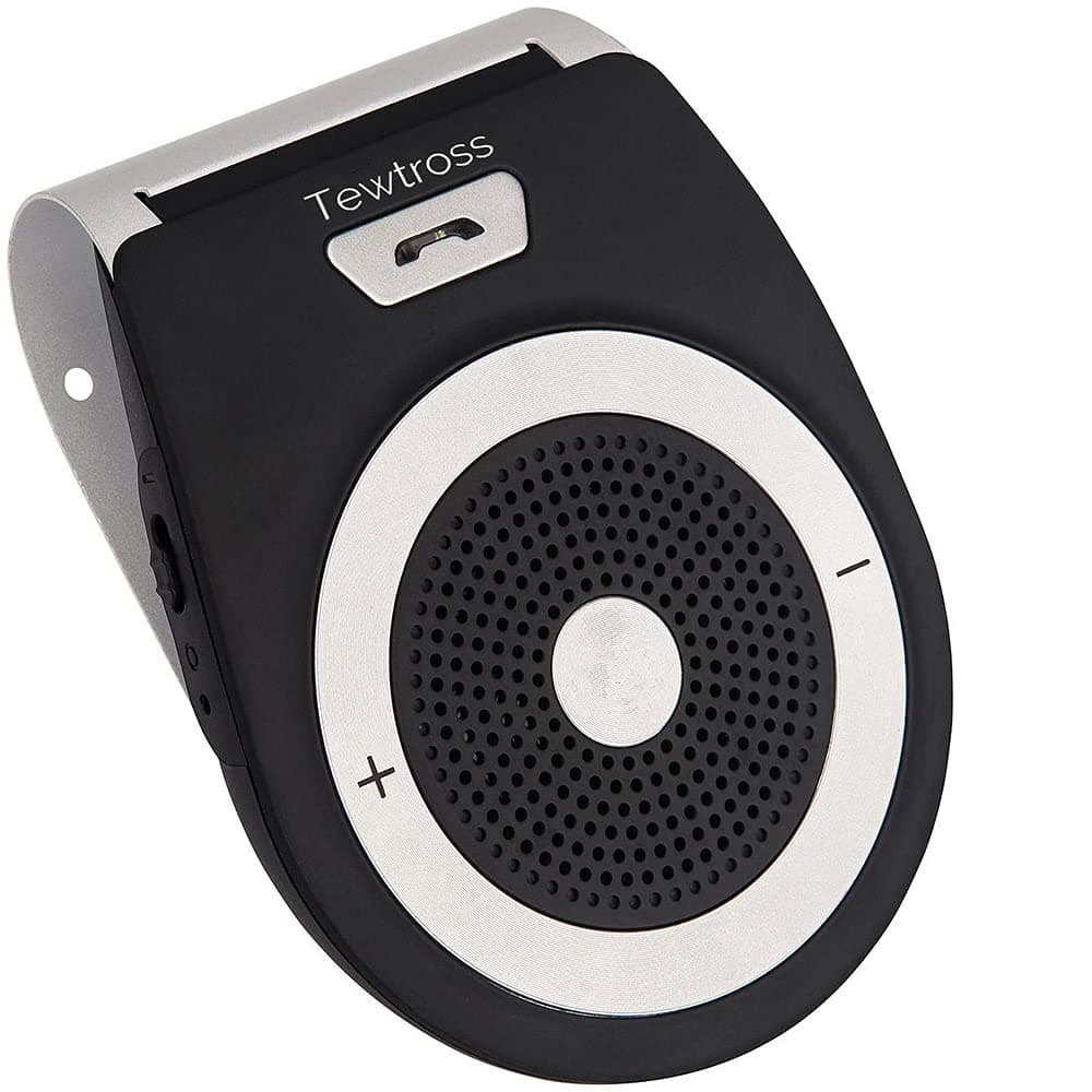 Tewtross Bluetooth HandsFree Speaker Speakerphone Calling Audio Receiver for Car Home Calls with Motion Sensor Power On