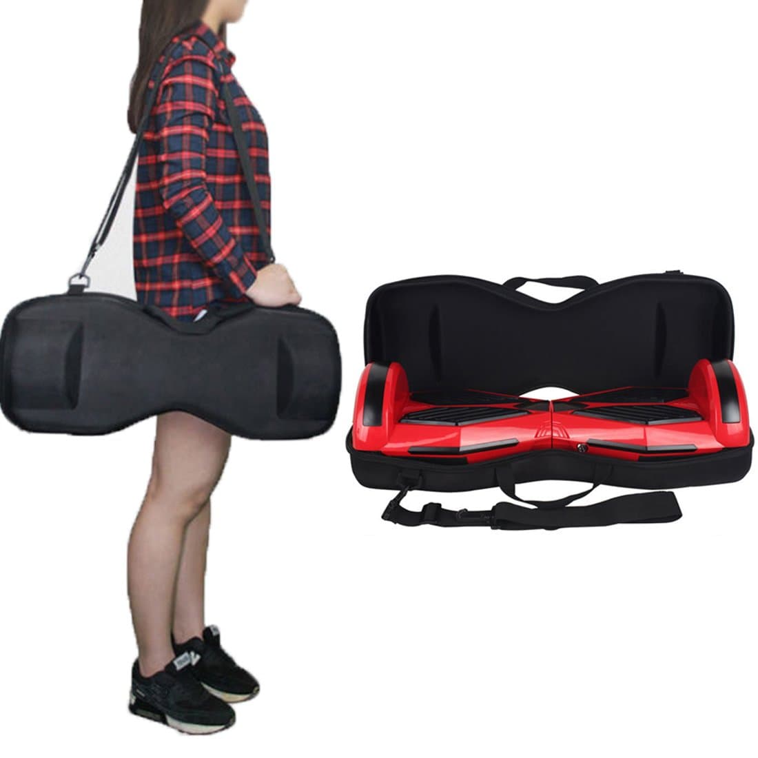 6.5inch Scooter Carrying Bag JackSuper EVA Hard Case for 6.5" Hoverboards Self Balancing Electric Scooter