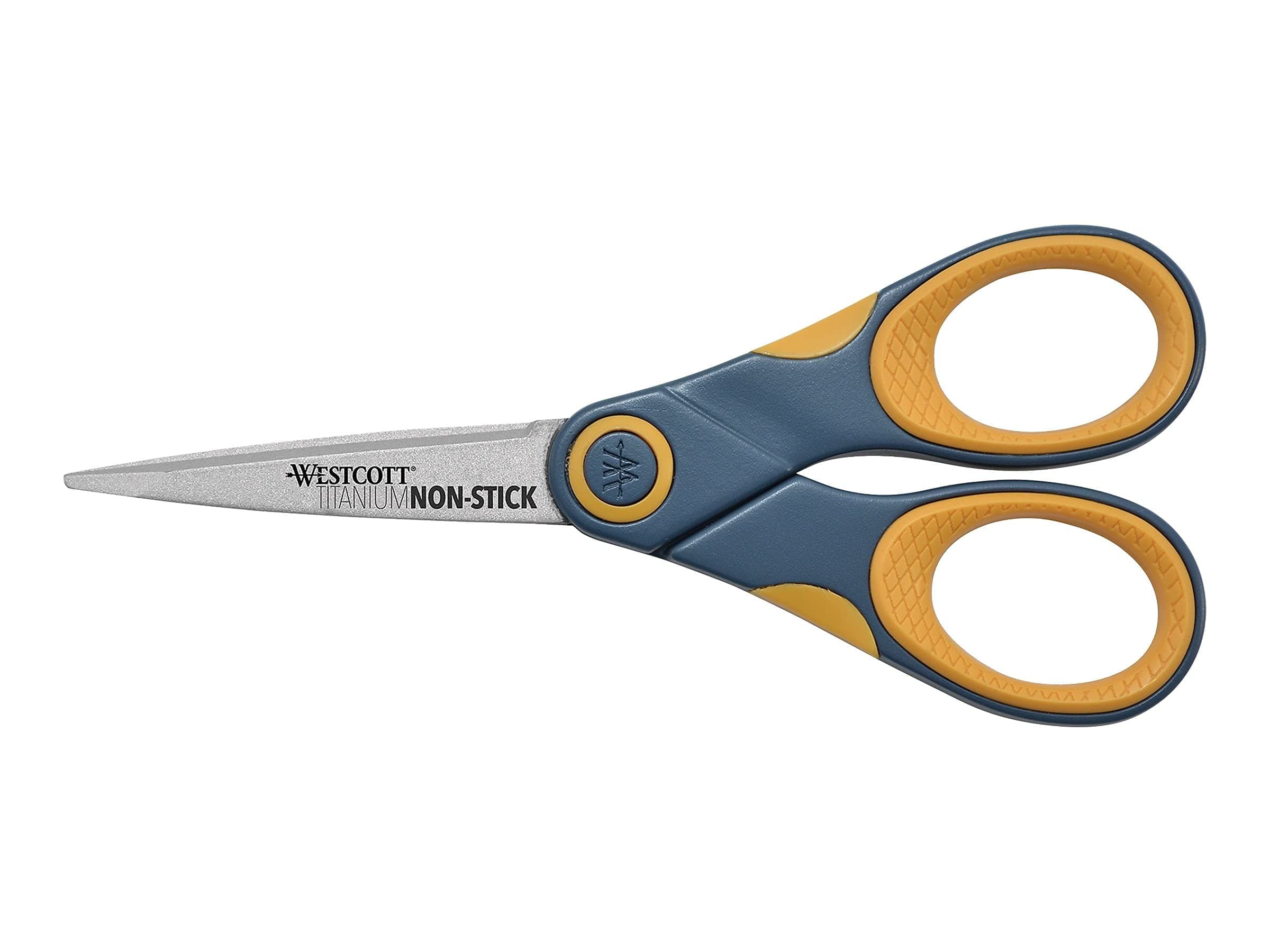 14881 Titanium Bonded Non-Stick Scissors, 5" Straight, Grey/Yellow