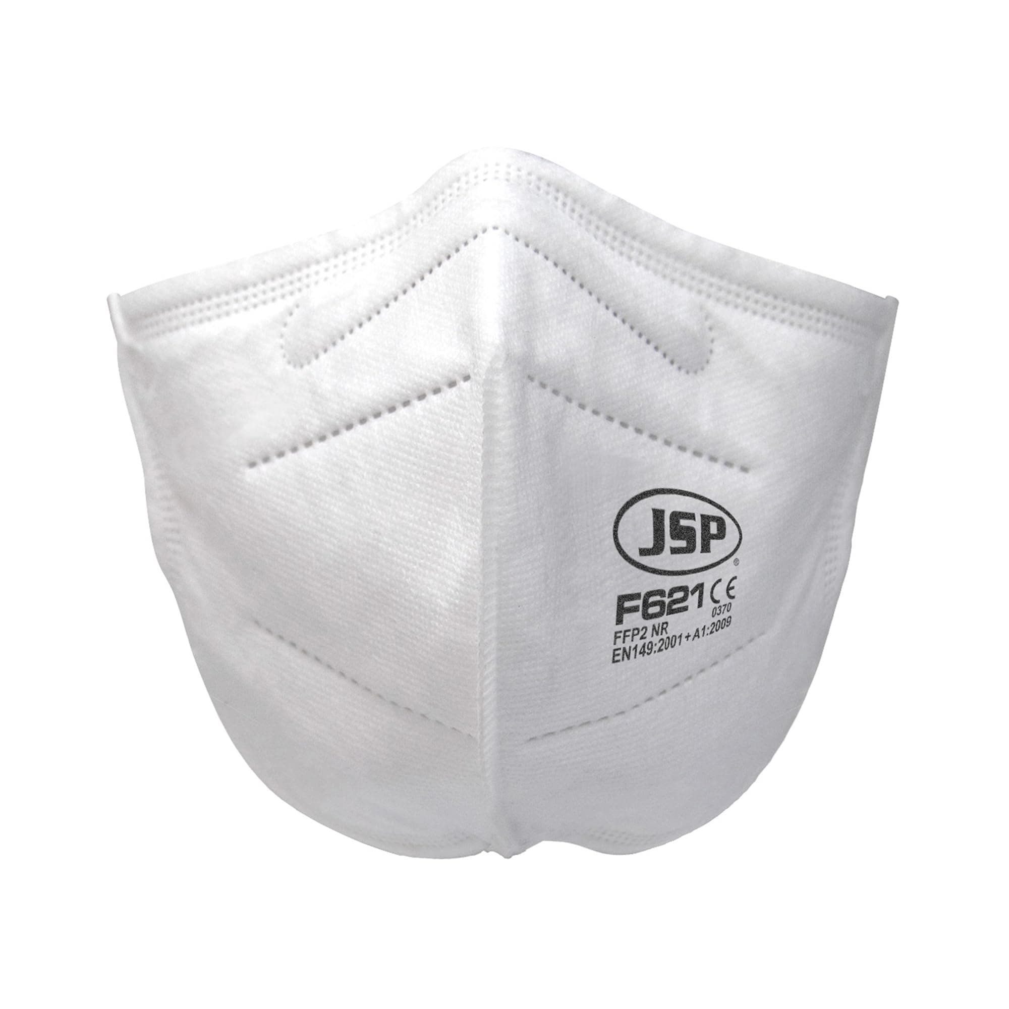 JSP Safety Disposable Vertical Fold Flatmask FFP2 (F621) Pack of 2 Retail Ready