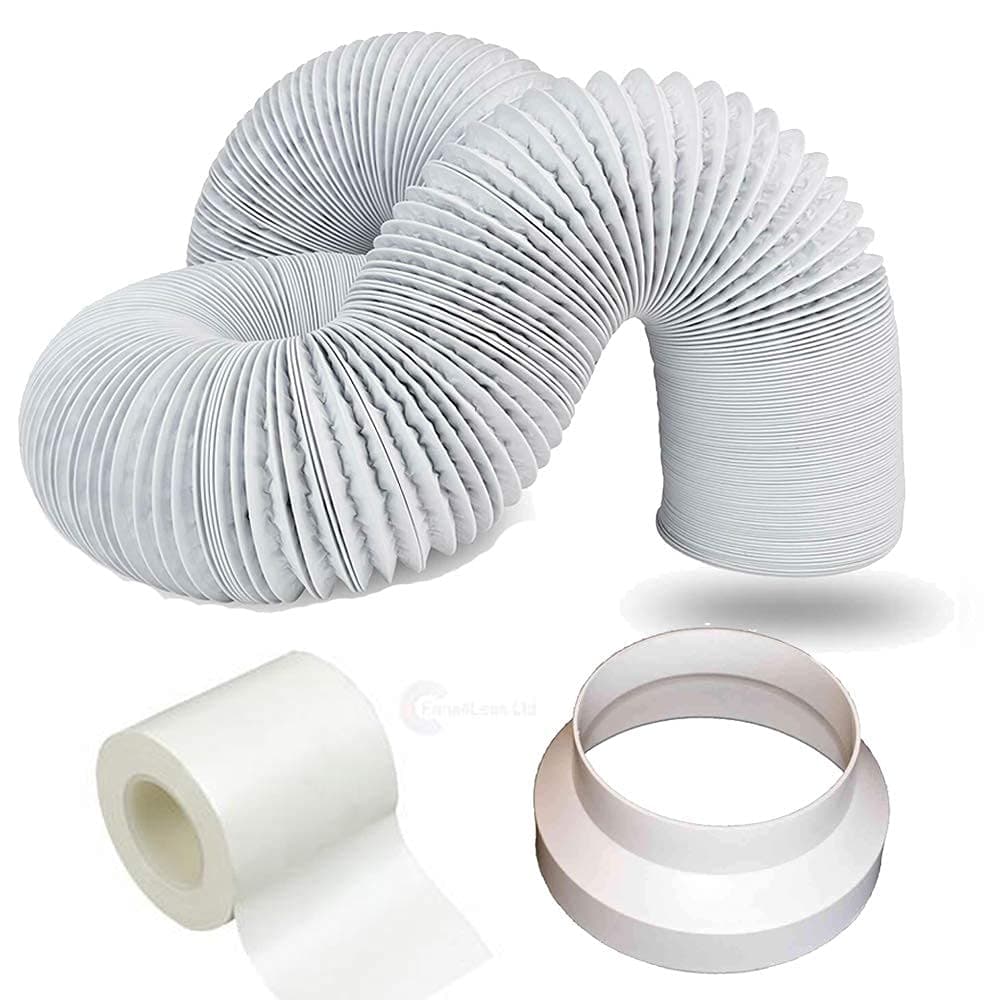 6インチのプラスチック製Blauberg 3m ポータブルエアコン通気ダクトホース延長キット。