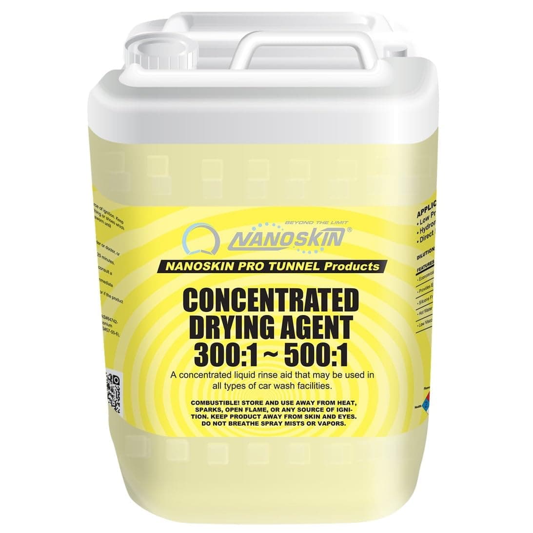 NanoskinConcentrated Drying Agent – 5 Gallons, 300:1~500:1 Dilution, Silicone-Free Rinse Aid for Car Wash Tunnels, Automatic Wash Systems, and Foam Cannons