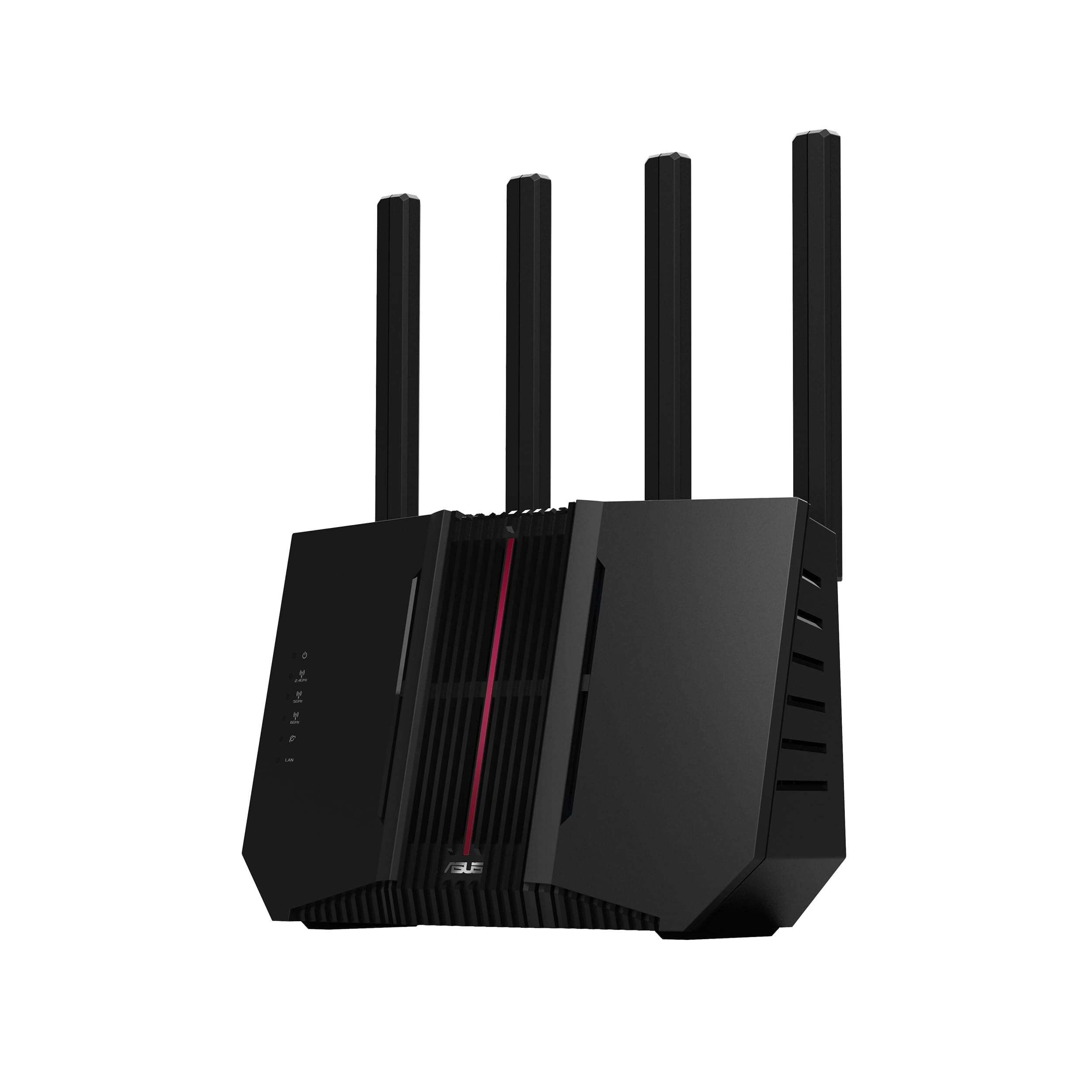 ASUS RT-BE92U Tri-band WiFi 7 Extendable Router: WiFi 7, 802.11be, 100+ devices, AiMesh, Mesh WiFi, 10G WAN ports, Quad 2.5G ports, AI WAN detection, Smart Home Maste, Parental Controls & VPNs - Black