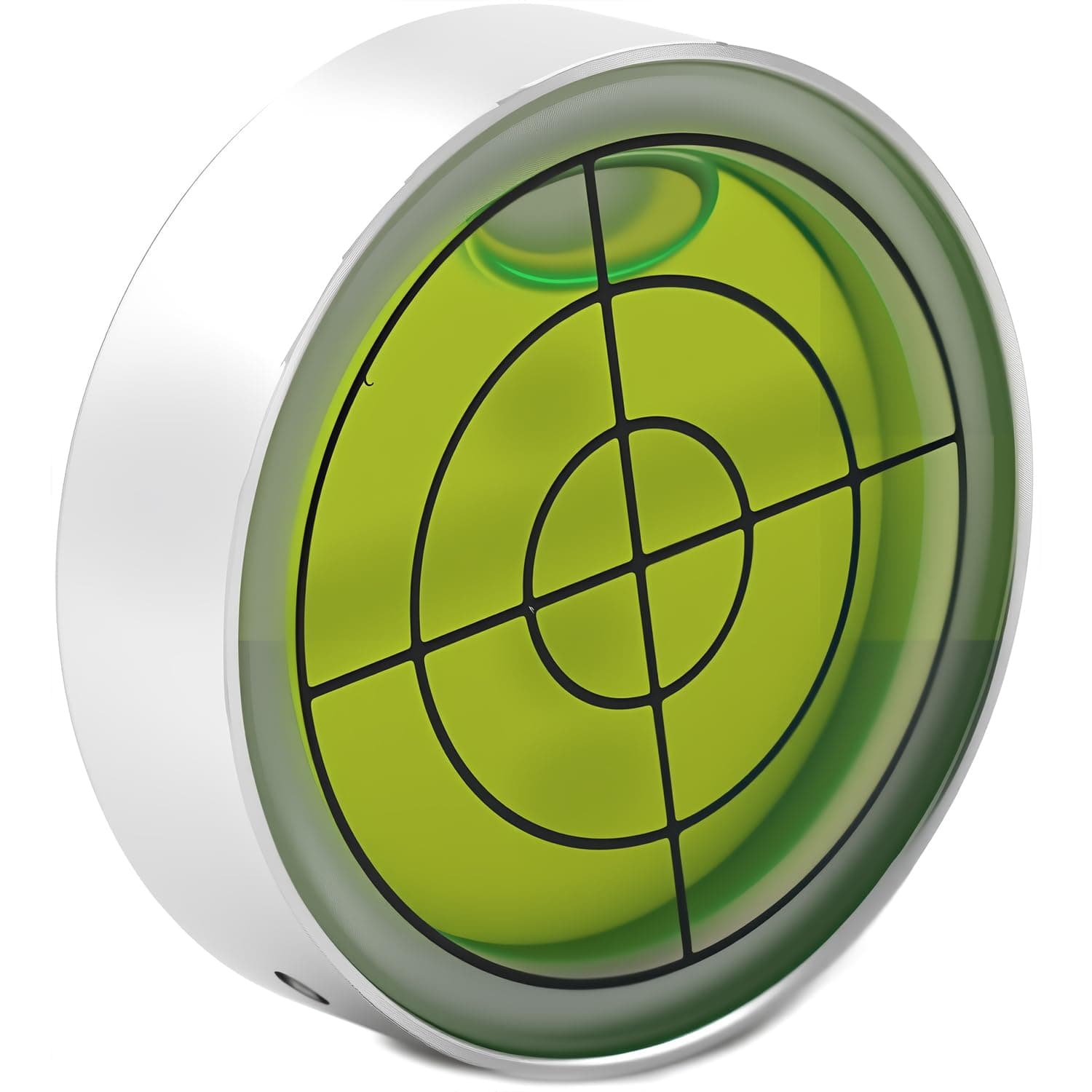 1.2" Small Bullseye Bubble Level, Alloy Metal Small Level Bubble Horizontal Rv Leveling Round Bubble Spirit level for Tripod RV Ball Head, High Accuracy 30' /2mm