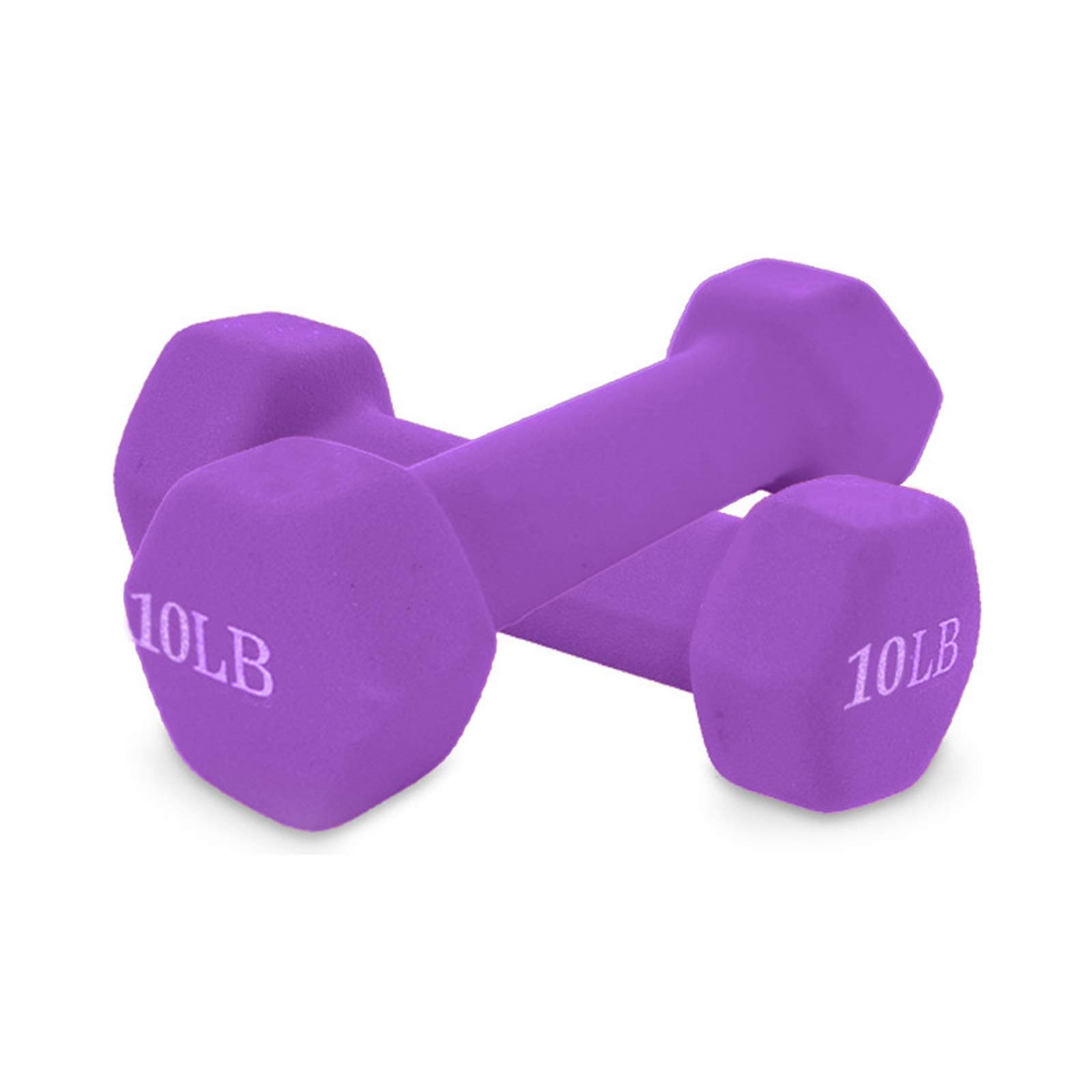 LAOGANDIE Barbell Set of 2 All-Purpose Dumbbells in Pair Neoprene Coated Dumbbell Weights for Women Men (3, 5, 8, 10 lb)