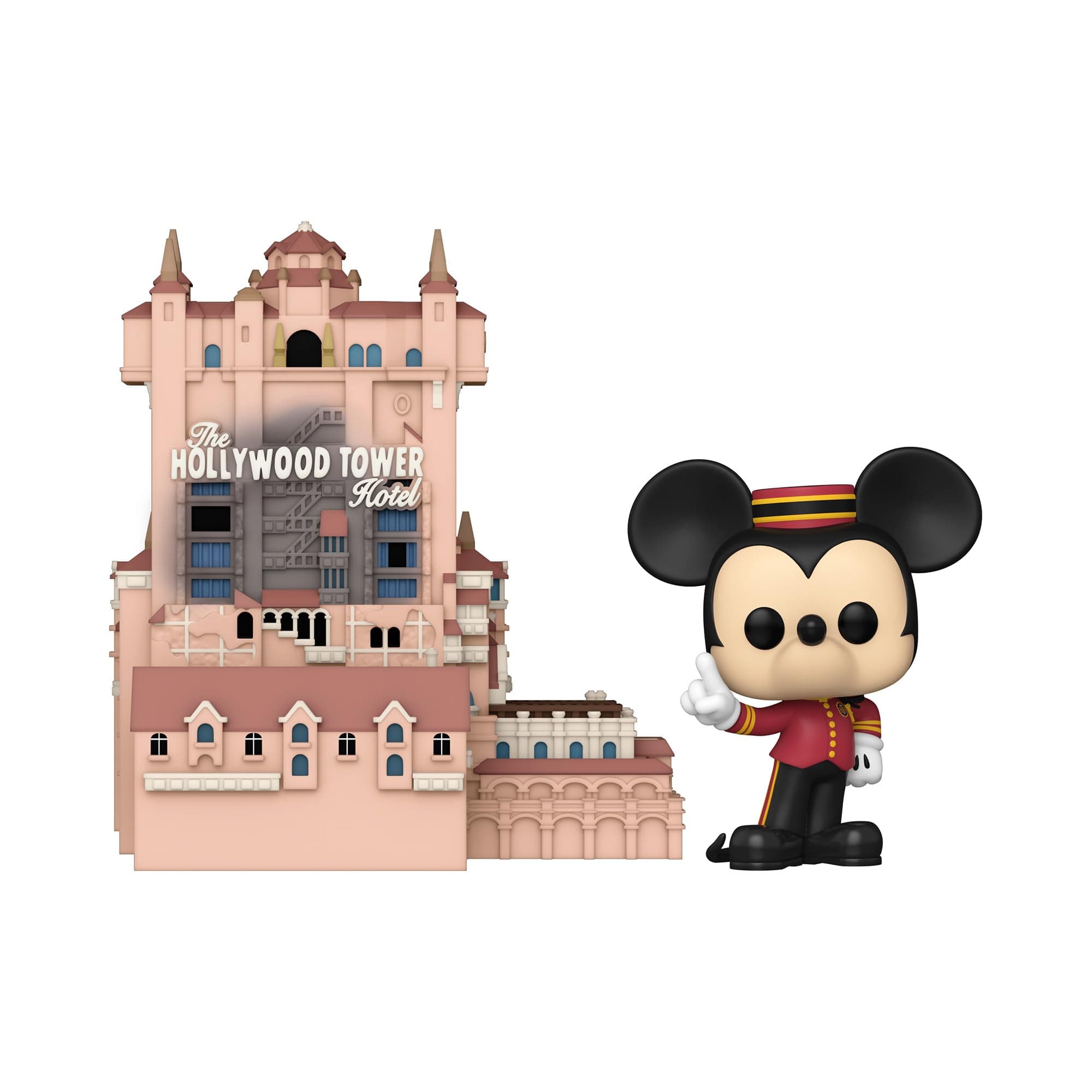Funko Pop! Town: WDW 50th-ToT With Mickey - Tower Of Terror - Disney World 50th Anniversary - Collectable Vinyl Figure - Gift Idea - Official Merchandise - Toys for Kids & Adults - Movies Fans