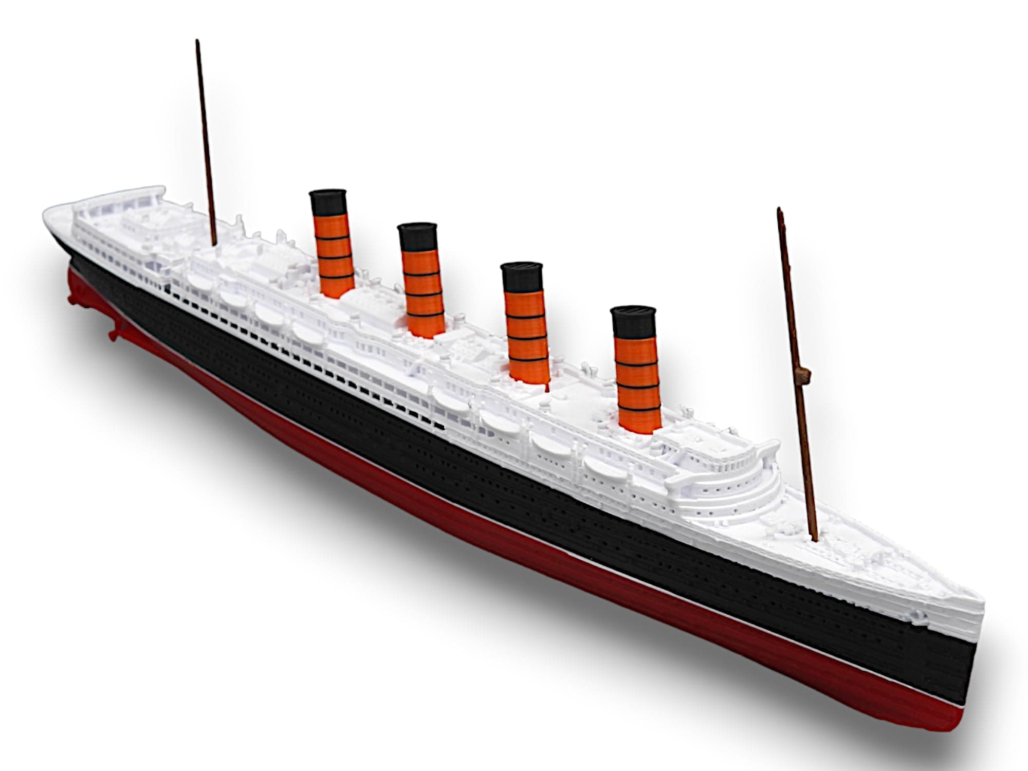 RMS LUSITANIA Model - Highly Detailed Replica Historically Accurate No Assembly Required - 1 Foot in Length