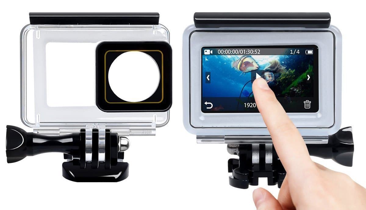 Quikprof 40m Underwater Waterproof Back Protective Housing Case Cover for Yi 2 II 4K Touchscreen Panel…