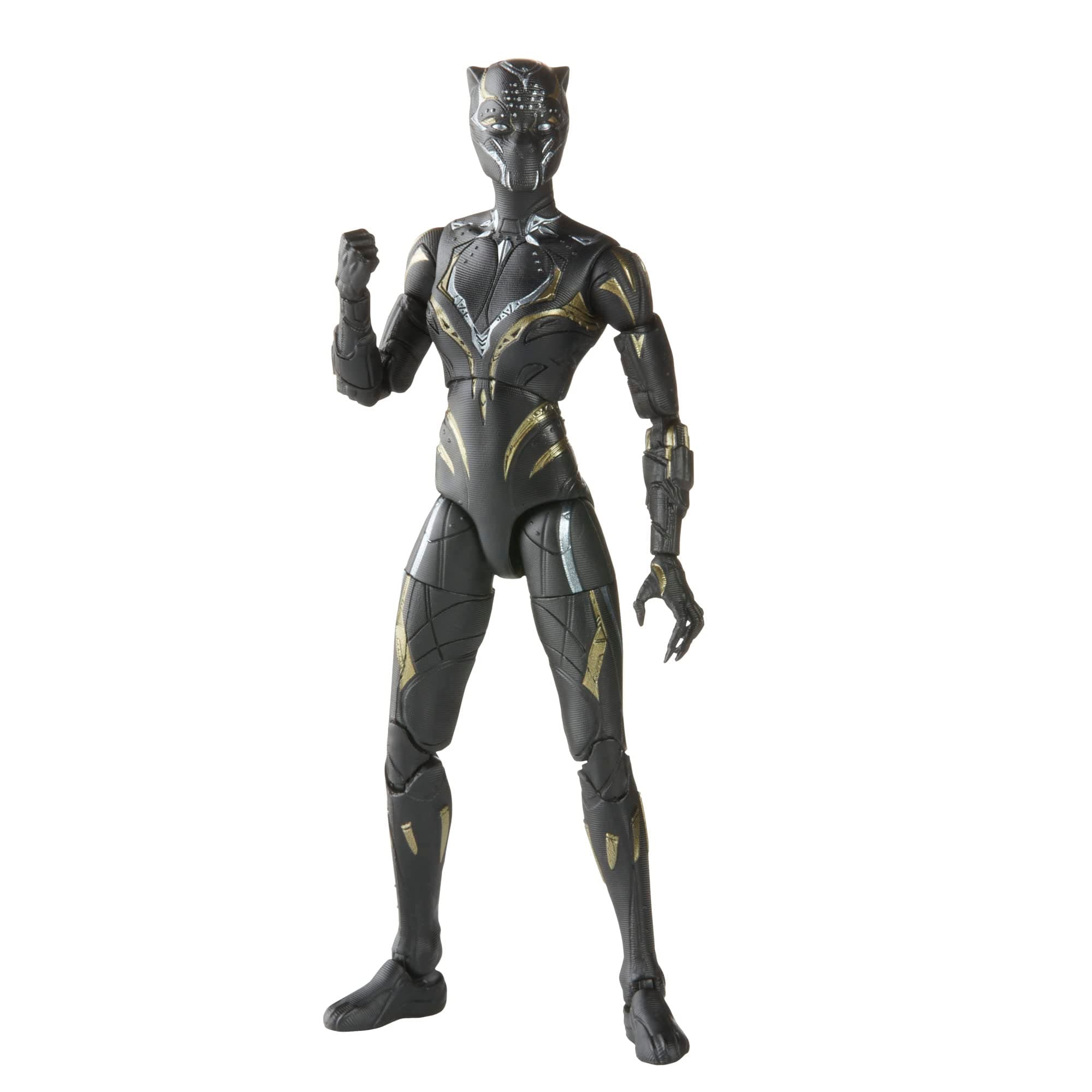 Hasbro Marvel Legends Series Black Panther: Wakanda Forever Black Panther 6" (15 cm) MCU Action Figure, 2 Accessories Included F6755 Authentic
