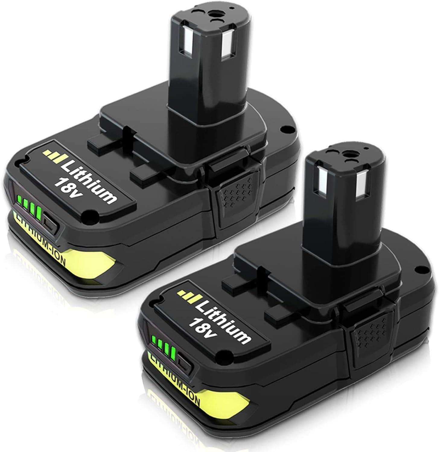 3000mAh 18V P102 P108 Li-ion Replacement Battery for Ryobi 18 Volt Battery Lithium-ion Plus Battery Max P102 P108 P103 P105 P107 P109 P104 Compatible with Ryobi 18Volt Power Cordless Tools (2 PACK)