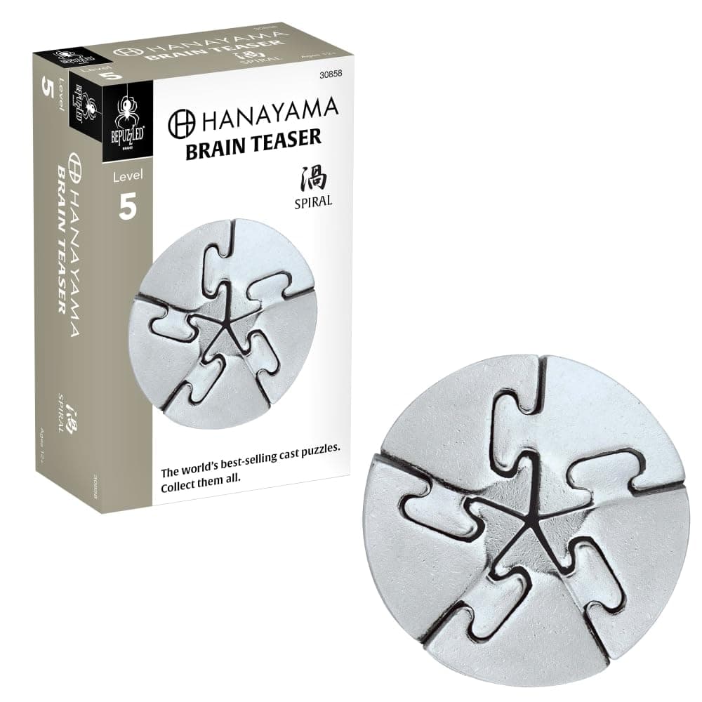 Metal Spiral Hanayama Cast Brain Teaser Puzzle Level 5