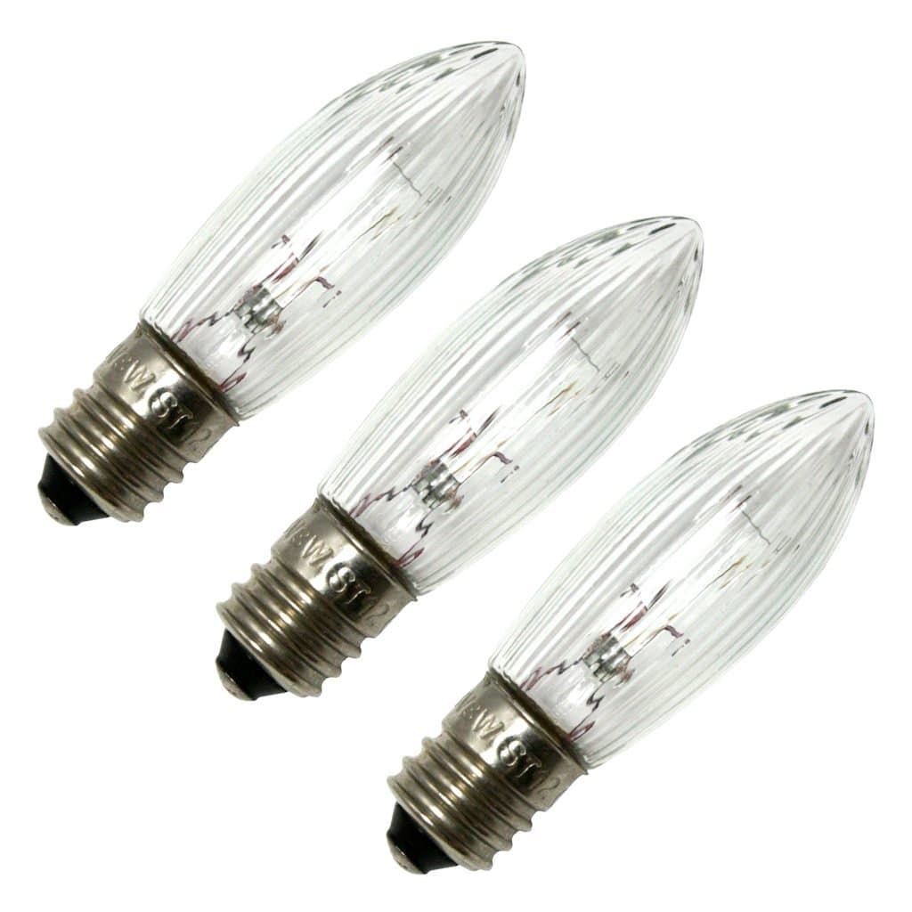 Finnish Designs 906557 - 3 watt 23 volt European Special Screw Base Clear (3 pack)