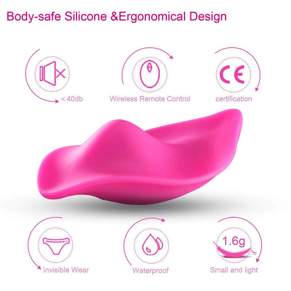 Wireless Remote Silicone Famale Panty Powerful Funny Toy - Muti-Speed Quiet Rechargeable Waterproof Portable Wearable Vibe Plug