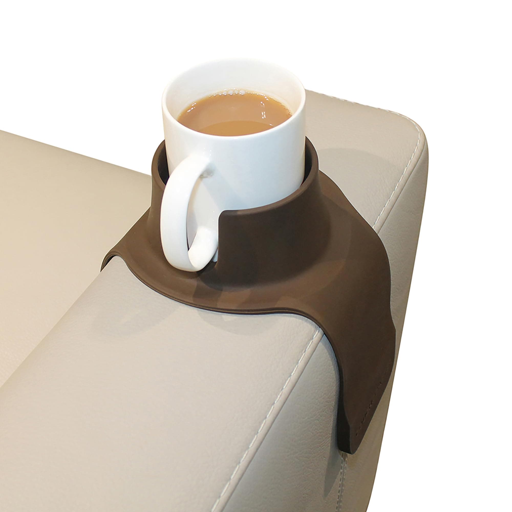 HIT PRODUCTS Couchcoaster Drink Holder For Sofa, Mocha Brown