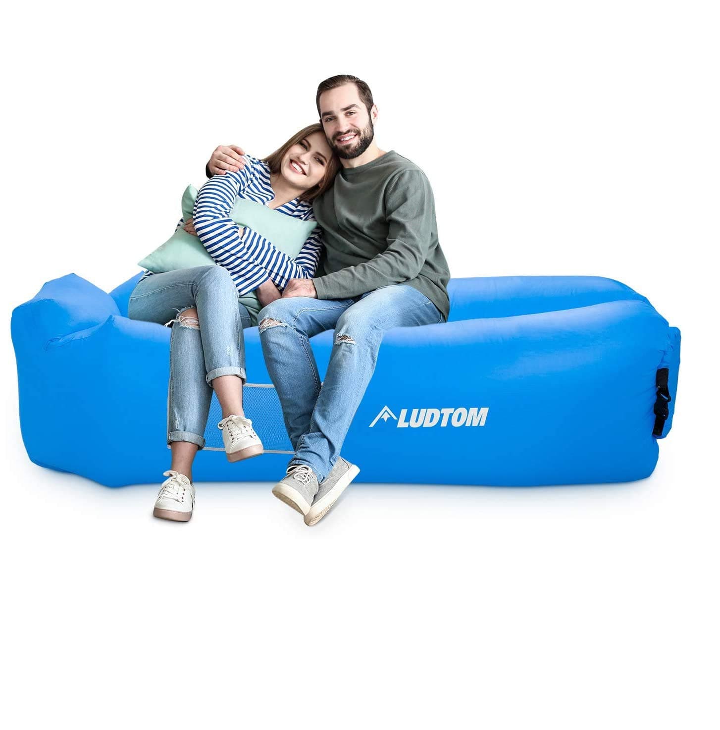 Inflatable Lounger Air Sofa Hammock, Portable Waterproof Anti-Air Leaking Pouch Couch Beach Chair Camping Accessories for Travel, Parties, Camping, Picnics, Hiking, Pool and Festival
