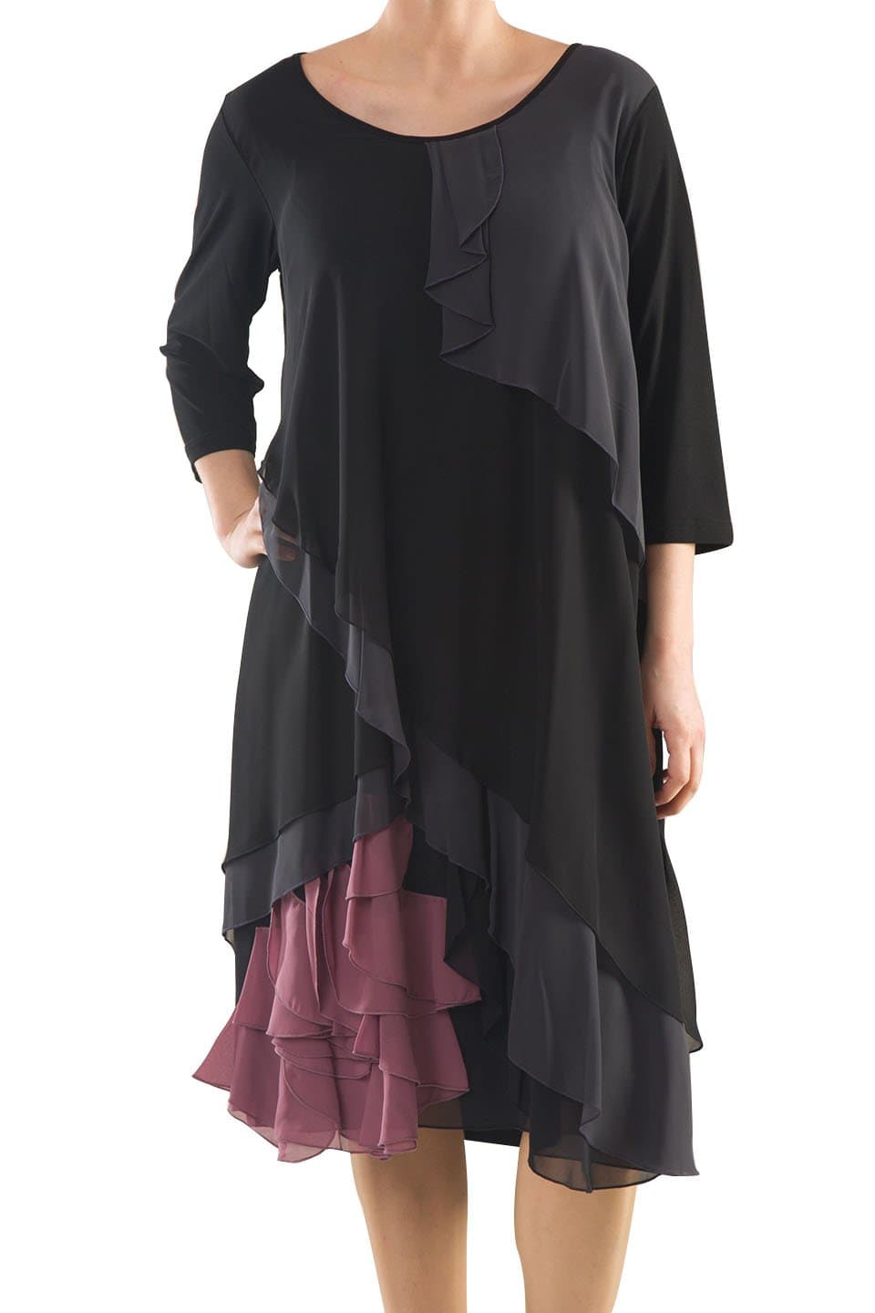 La Mouette Women's Plus Size Jersey Spanish Dress - Available Sizes: 14, 16, 18, 20
