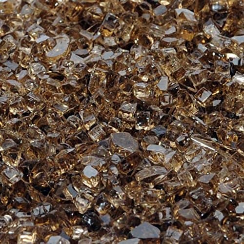 Copper "Fire Glass" - 1/2 Inch FireGlass - 10 Pounds - Designed for Fire Pits and Fireplaces