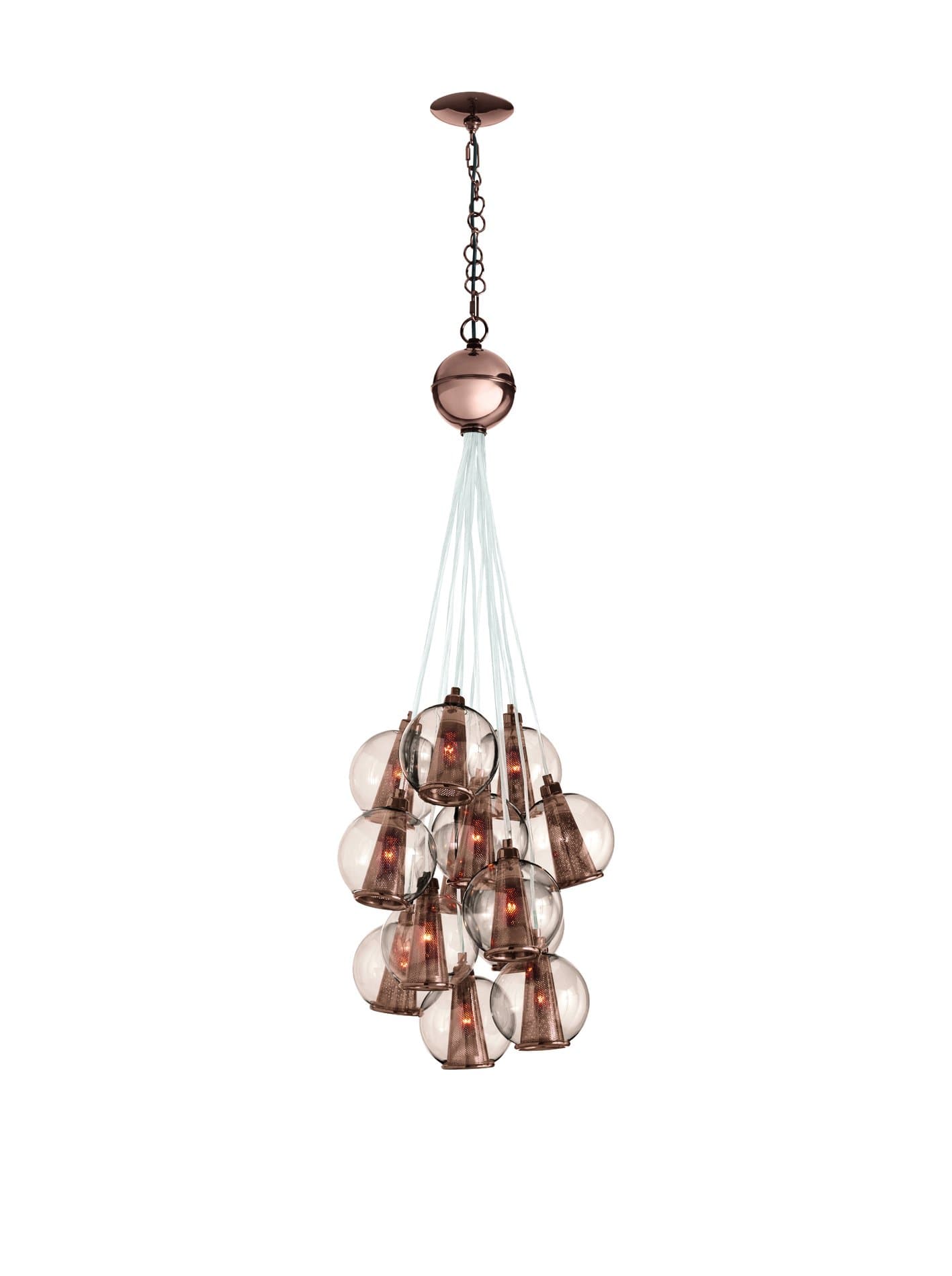 Arteriors Home Caviar Adjustable Small Cluster, Rose Gold