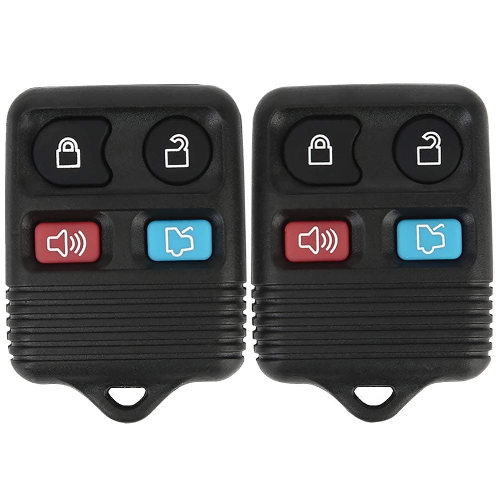 Keyless Remote EDLUX 4 Button Key Fob Replacement Compatible for Ford Explorer, Remote Entry Transponder CWTWB1U331, GQ43VT11T