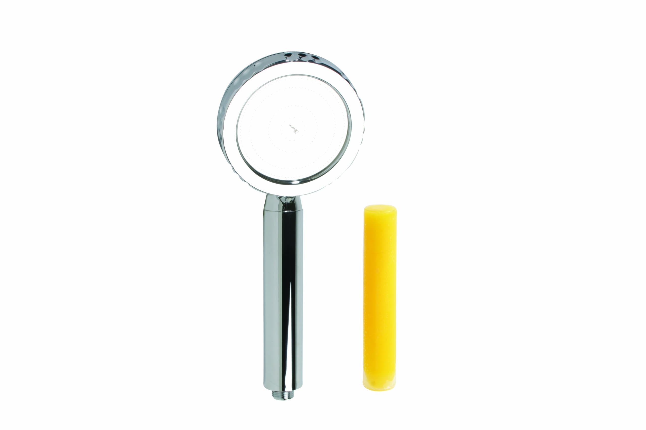 OPUS Aroma Sense AS-701 Aromatherapy Vitamin C Handheld Shower Head, Large, Silver