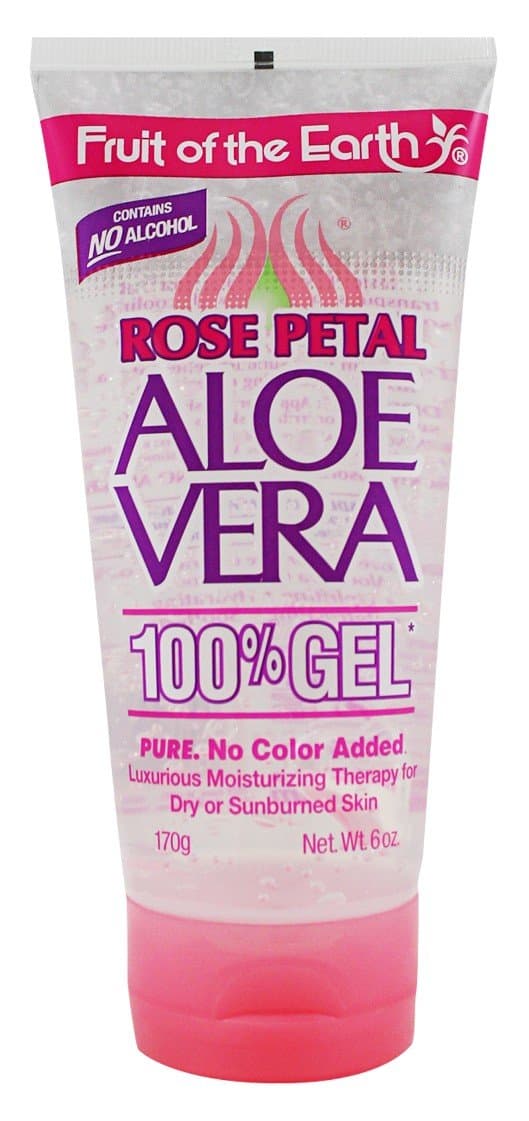 Fruit of the Earth100% Aloe Vera Gel 6 Ounce Rose Petal (177ml)