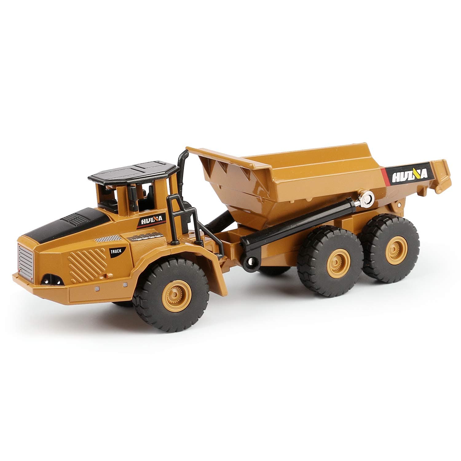 1/50 Scale Diecast Articulated Dump Truck, Metal Engineering Vehicle Construction Models Toys for Kids (Articulated Dump Truck)