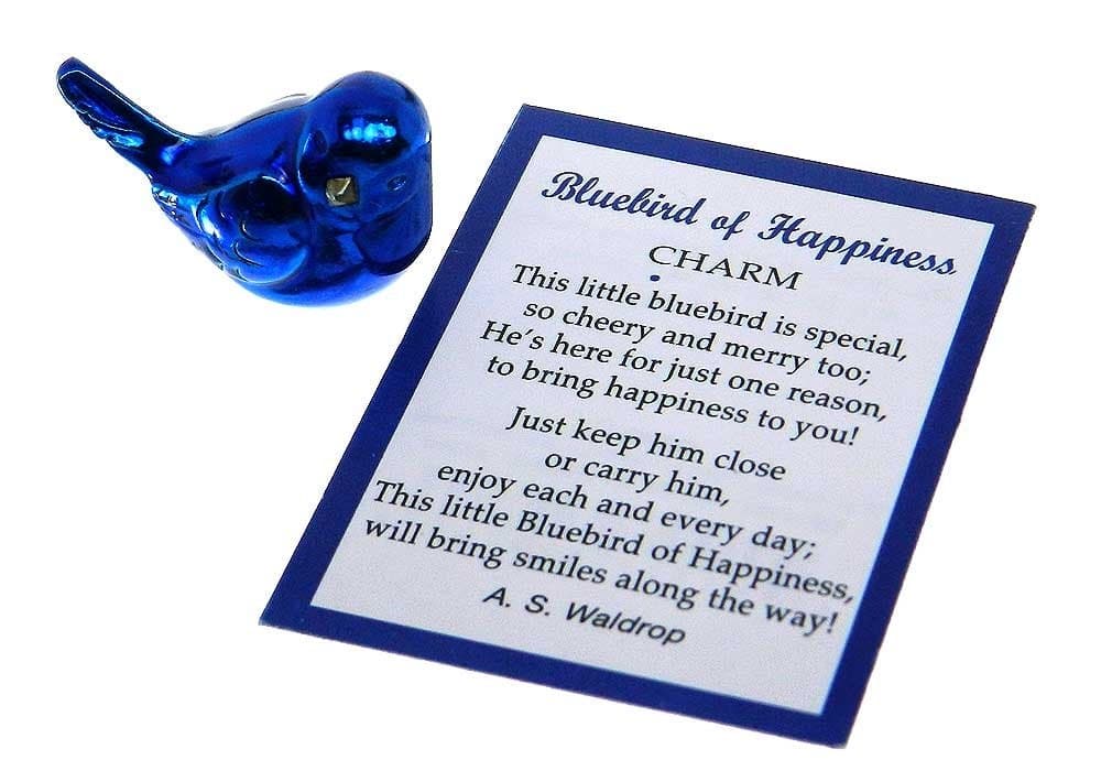 Bluebird of Happiness Pocket Charm with Story Card,One Size