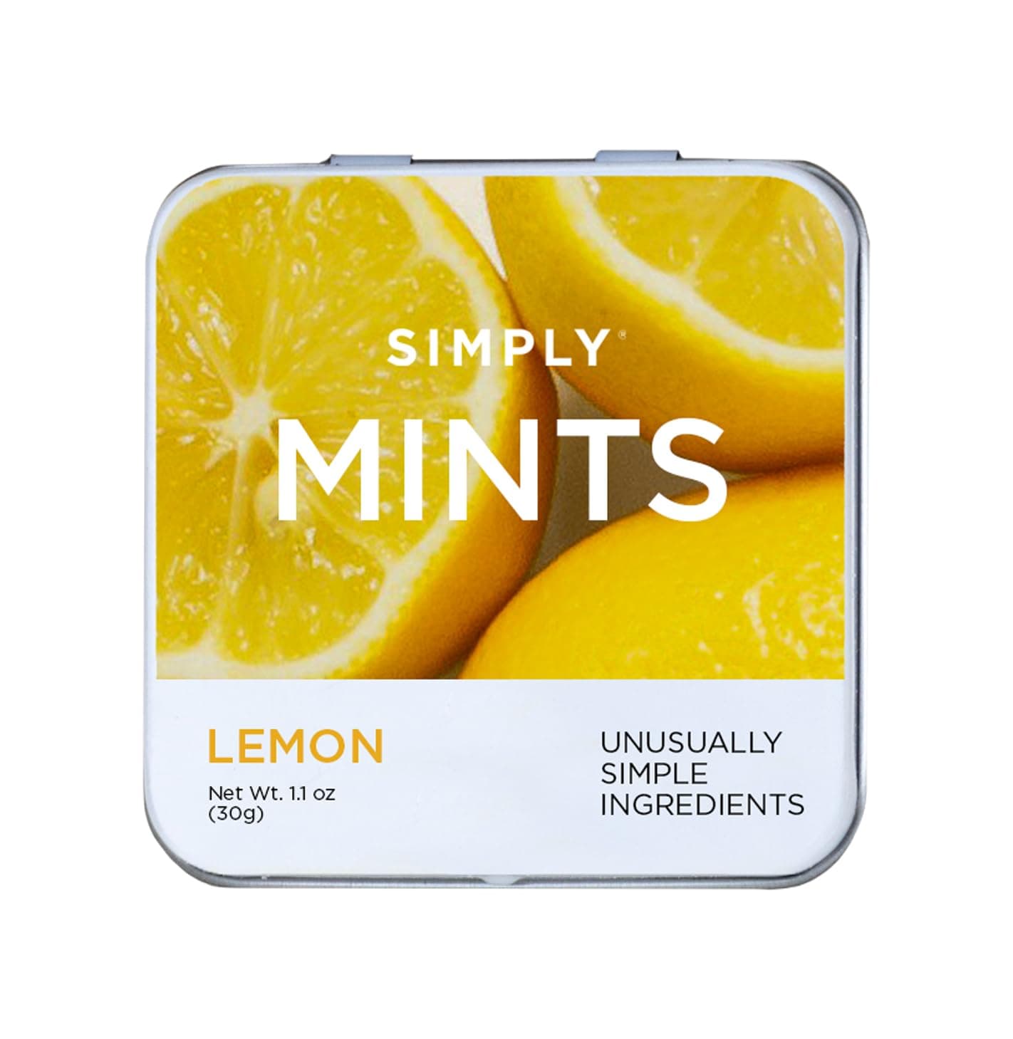 Simply Mints | Meyer Lemon Breath Mints | Pack of Six (270 Pieces Total) | Zesty Lemon, Vegan, Non Gmo, Nothing Artificial