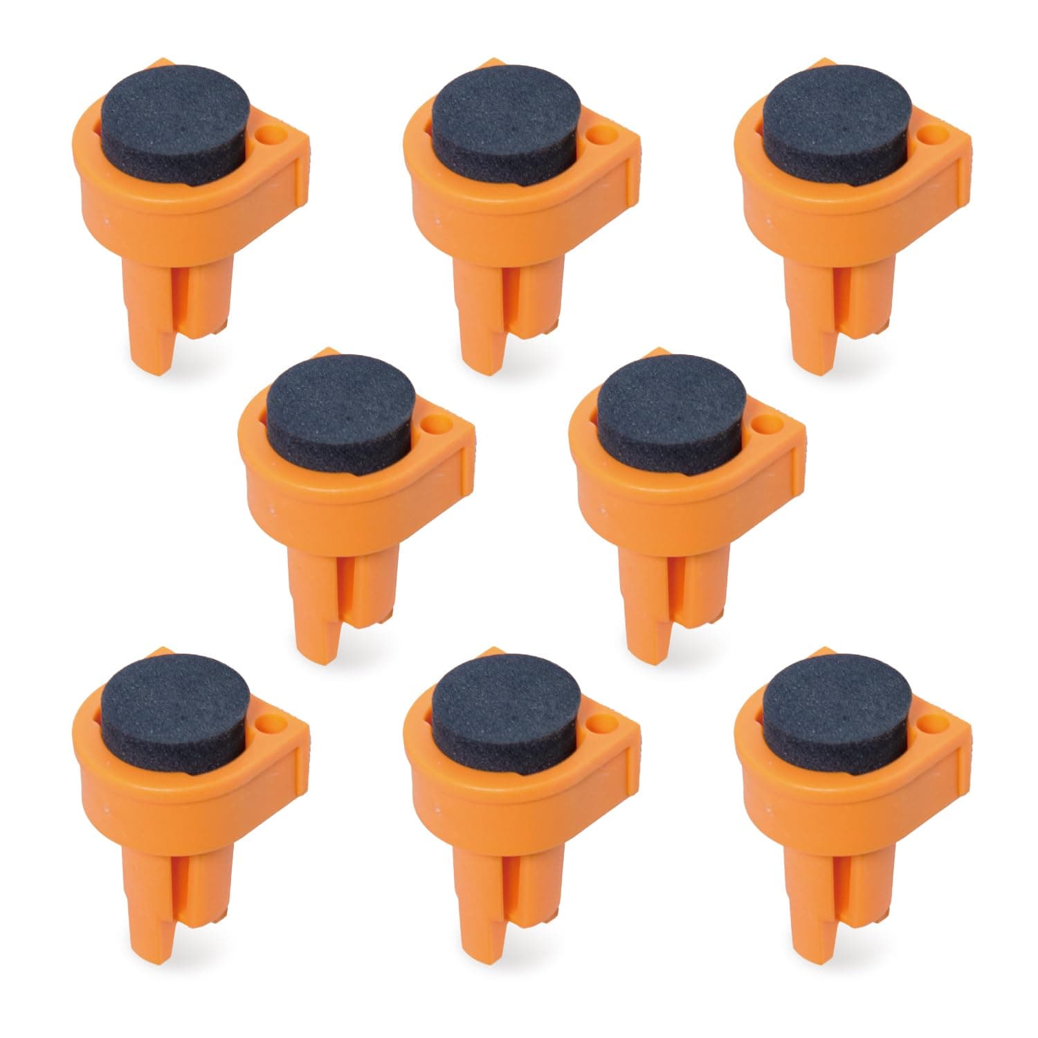 71500 Deluxe Bench Dog | 8 Pack | Non Marring Durable Nylon| With Grommet Bench Brake Inserts Made of Premium Nonslip EVA| For 3/4" Dog Holes | Multi Featured | A Woodworking Shop Essential