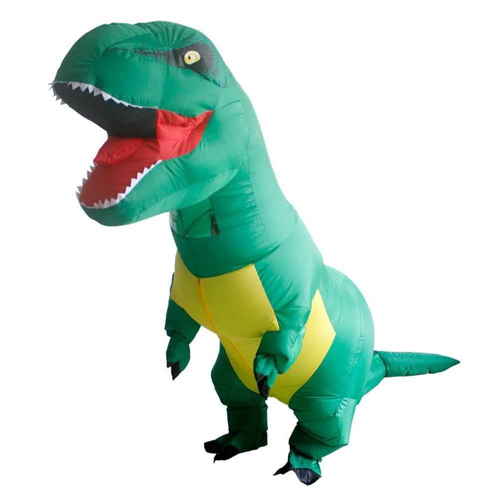 JYZCOS Green Inflatable T-Rex Dinosaur Costumes for Adult Halloween Outfit