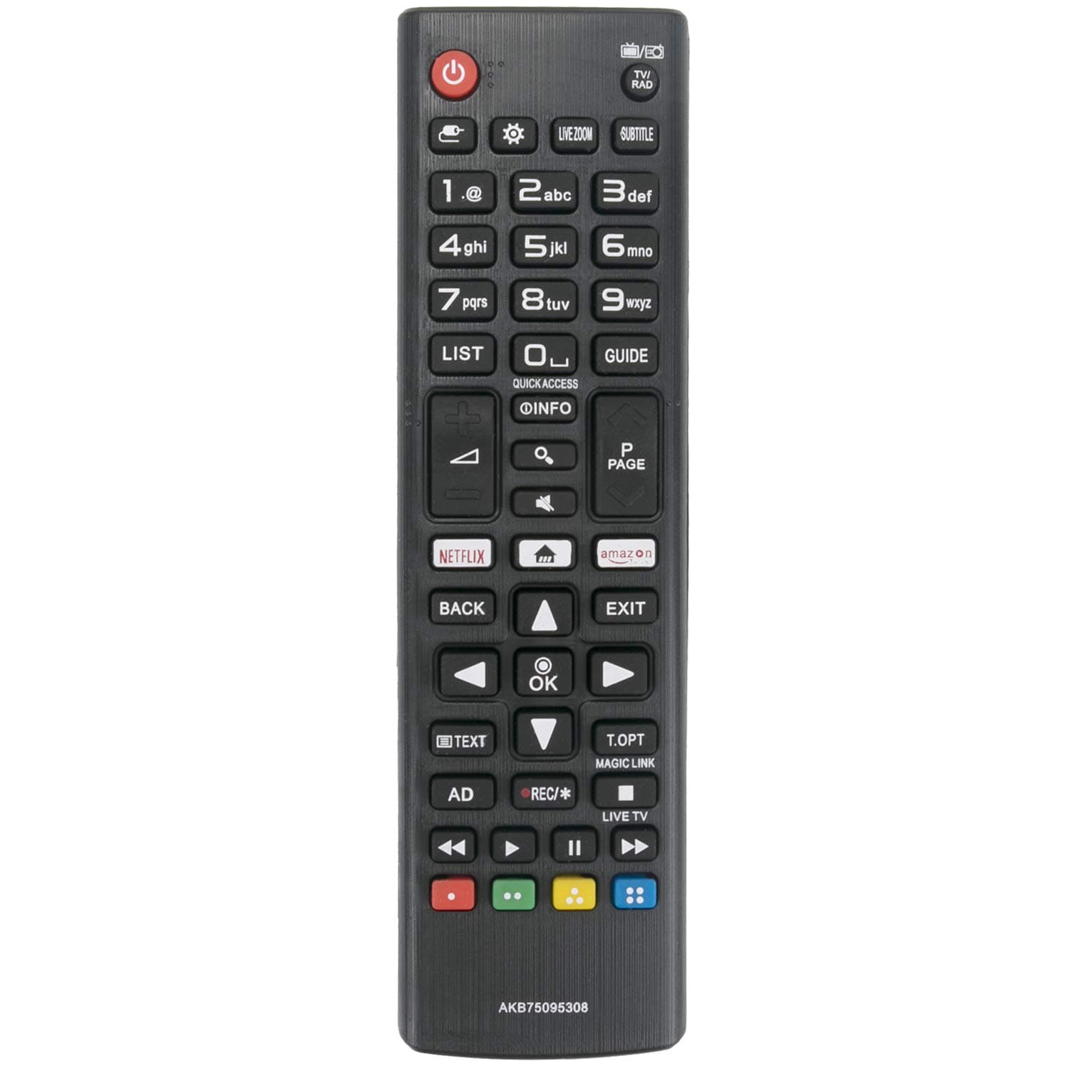 VINABTY AKB75095308 Replacement Remote Control Fit for LG LED TV 43LJ55 43LJ59 32LJ60 32LJ61 43LJ61 LJ61 32LJ62 LJ62 43LJ62 49LJ59 49LJ55 49LJ61 55LJ61 55LJ62 49LJ62 32LJ622V-ZB 32LJ610V-ZD
